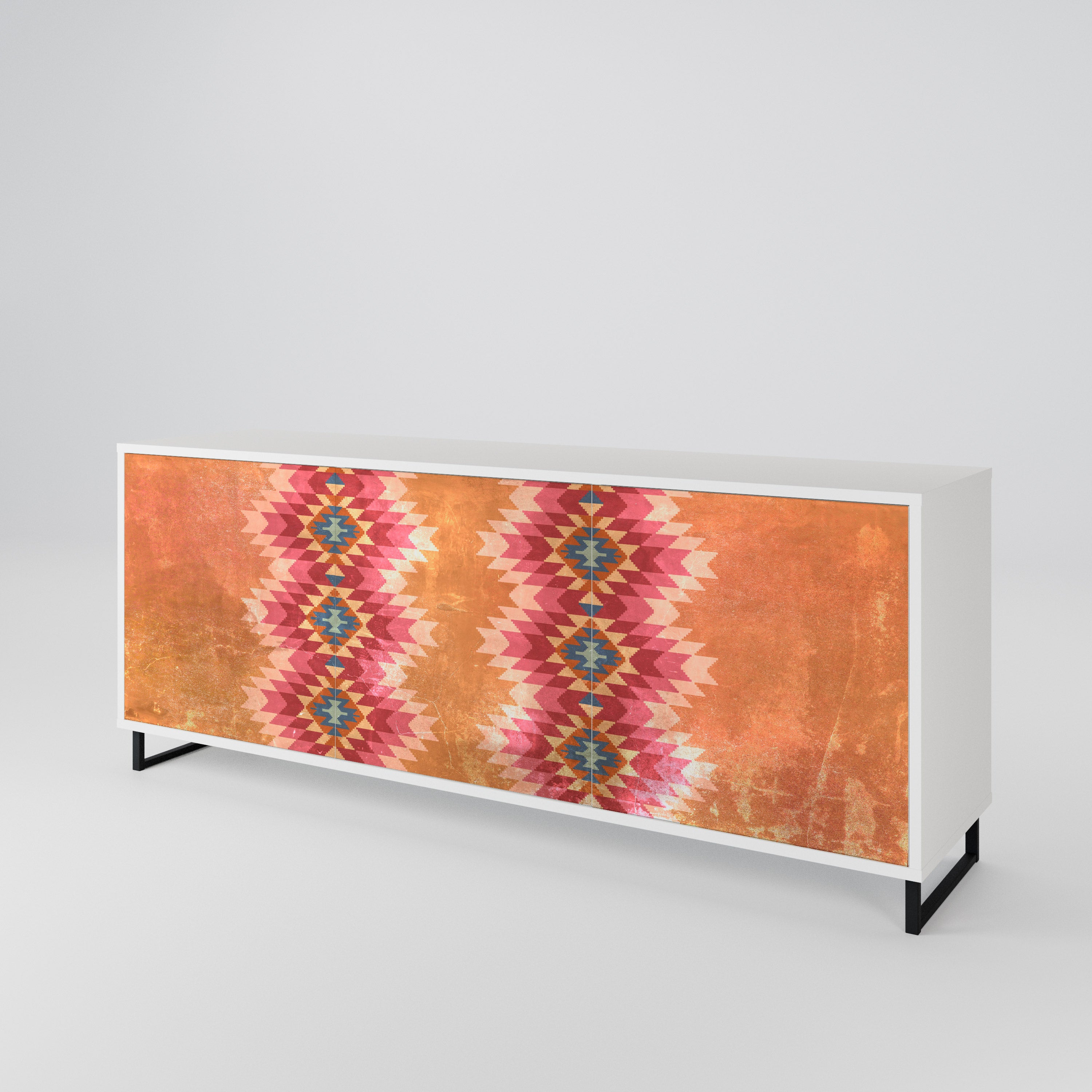 INDIAN FOLK 3-Door Sideboard