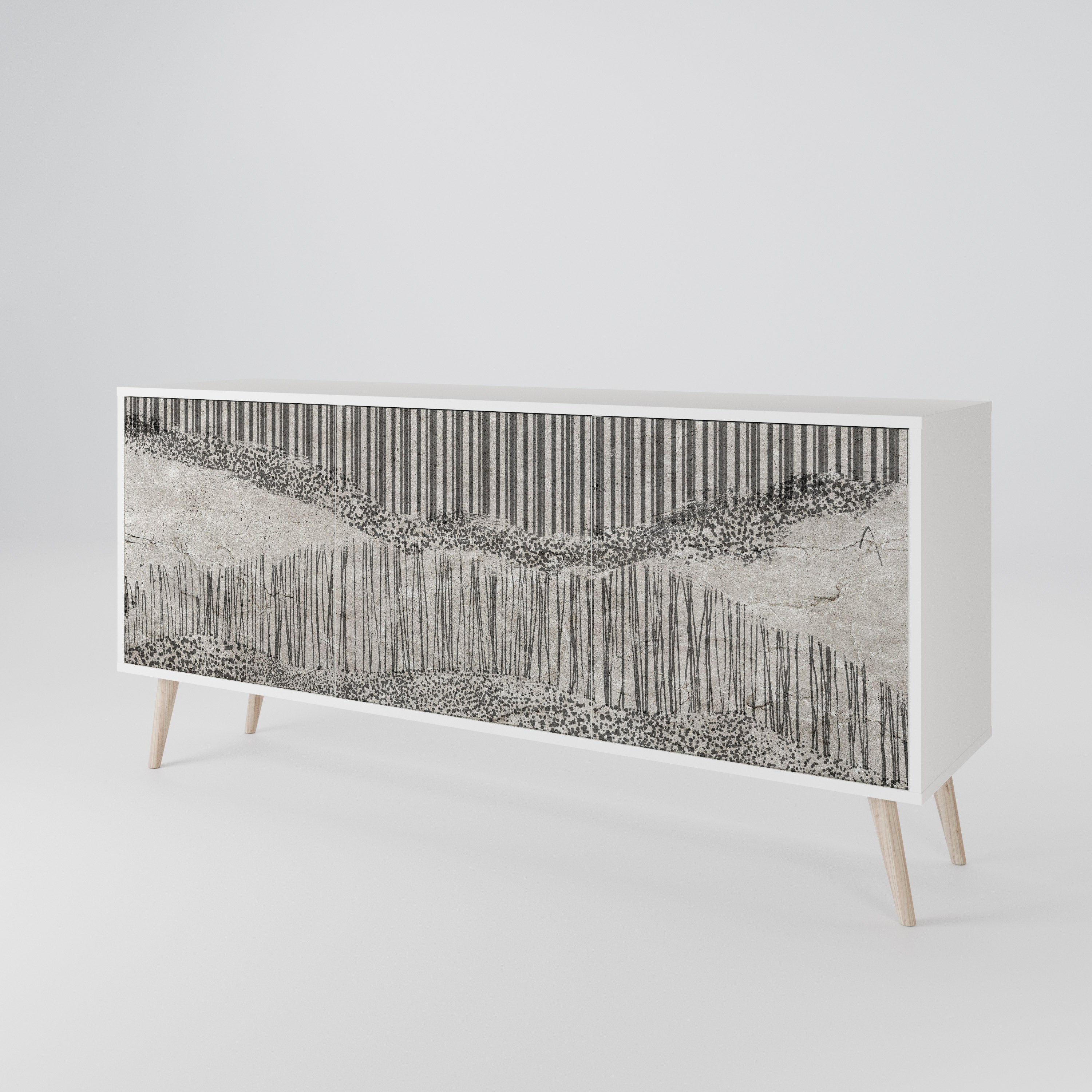 GRAIN LINES 3-Door Sideboard