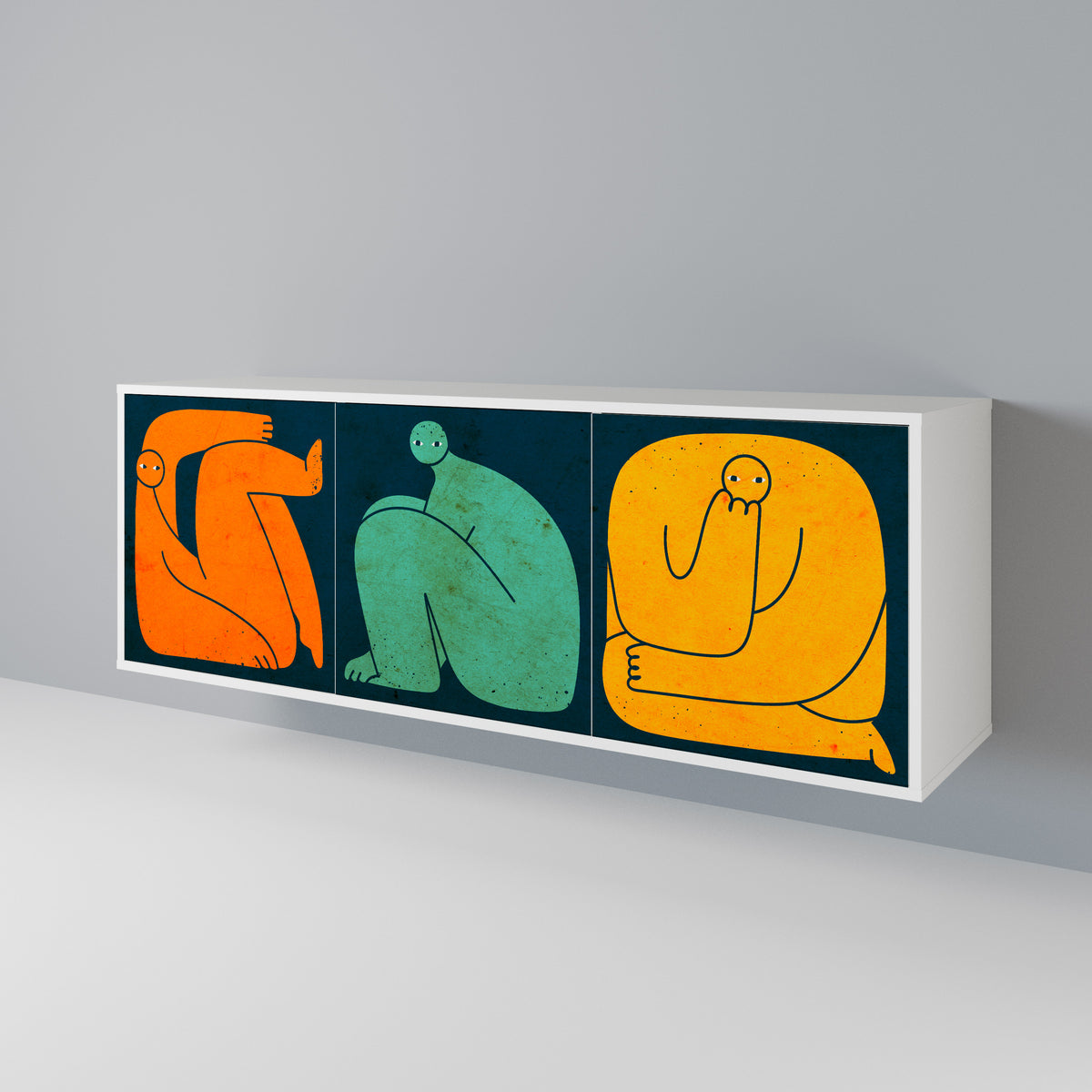 TOGETHER BUT SEPARATELY 3-Door Sideboard