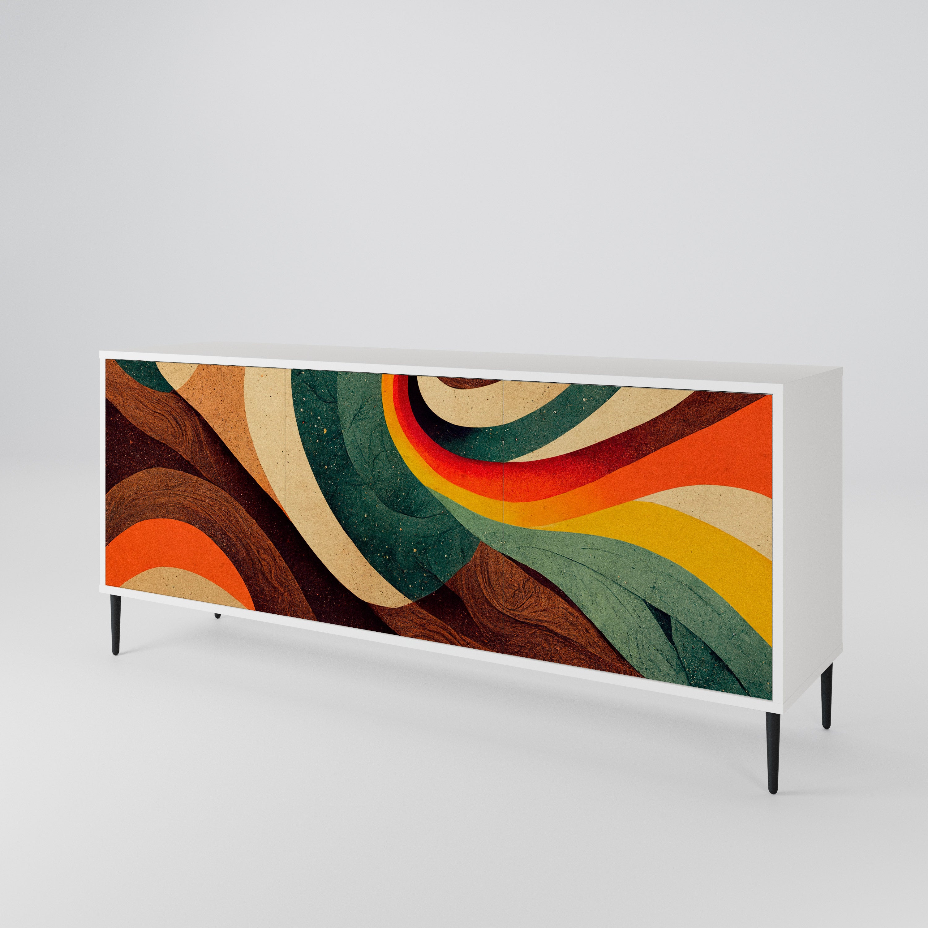 COLORFUL STRANDS 3-Door Sideboard