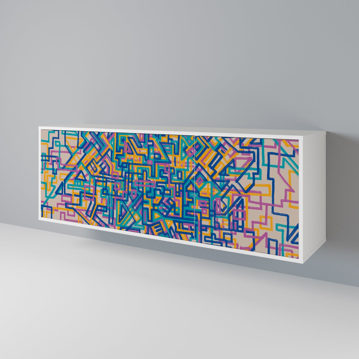 MEMORIES MAP 3-Door Sideboard