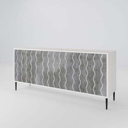 WAVES OF CONCRETE 3-Door Sideboard
