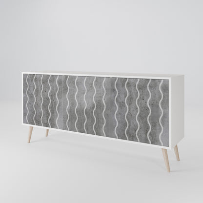 WAVES OF CONCRETE 3-Door Sideboard