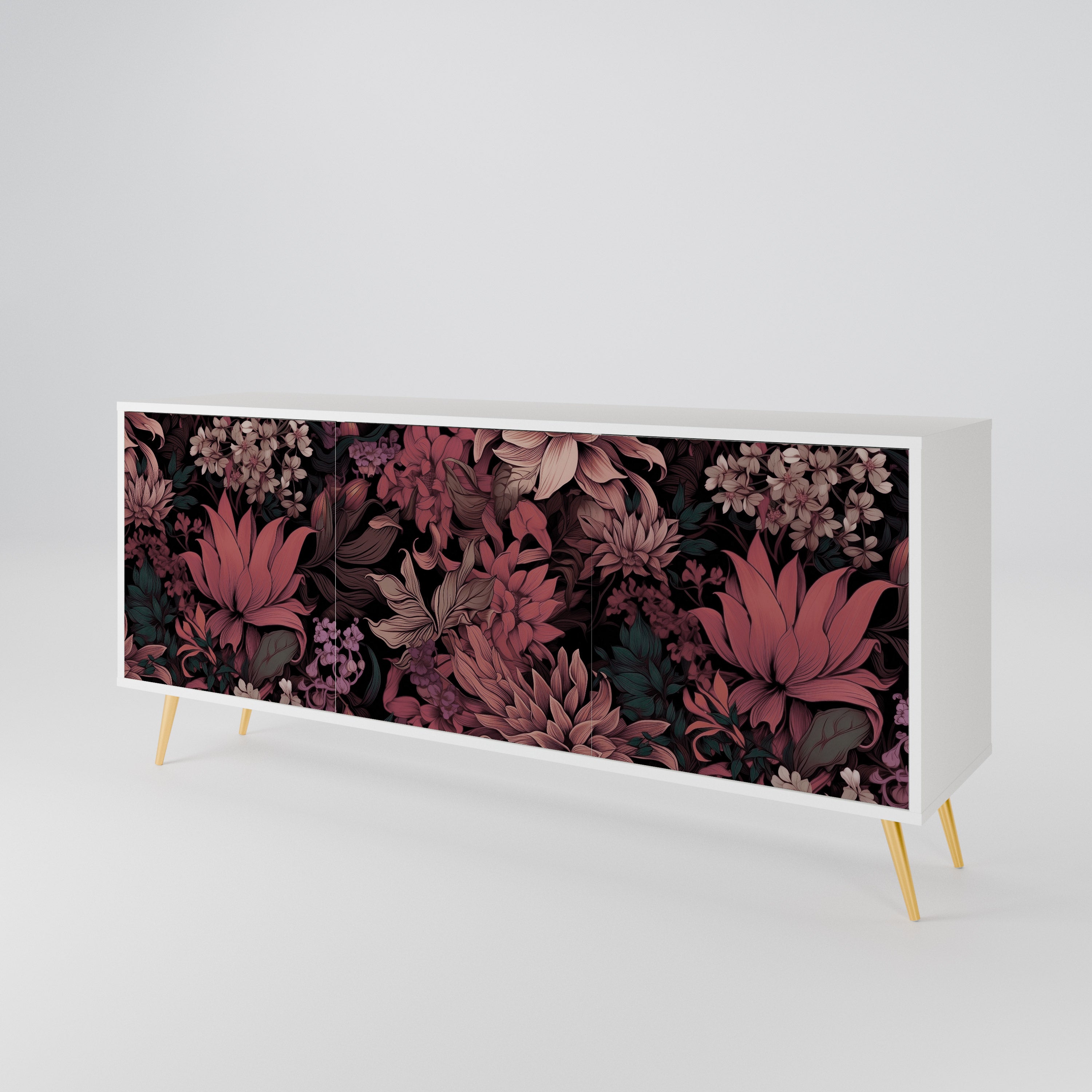 FLORAL WHISPER Aparador de 3 Portas