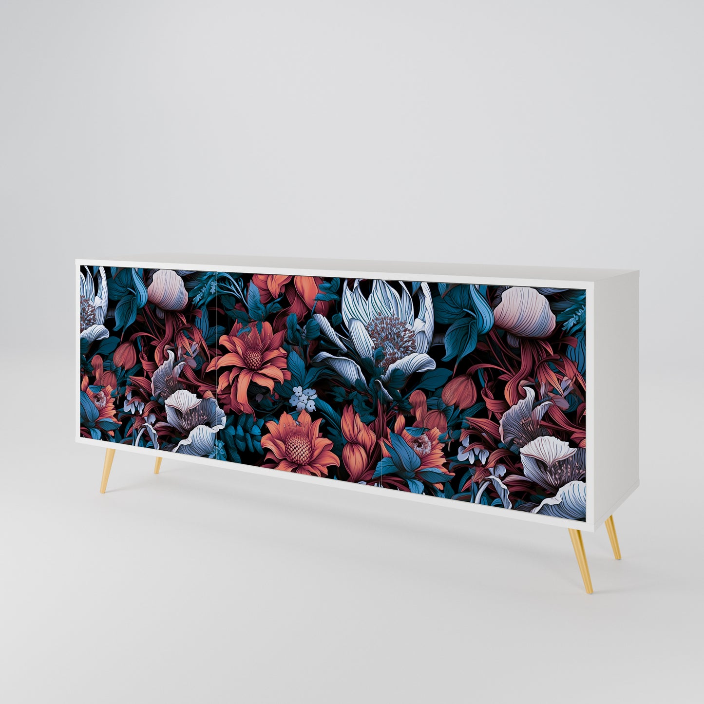 ETHEREAL BLOSSOMS 3-Door Sideboard