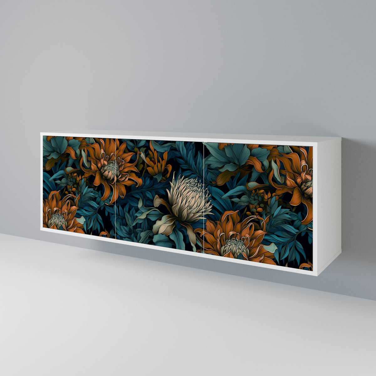 MORNING BLOOM 3-Door Sideboard