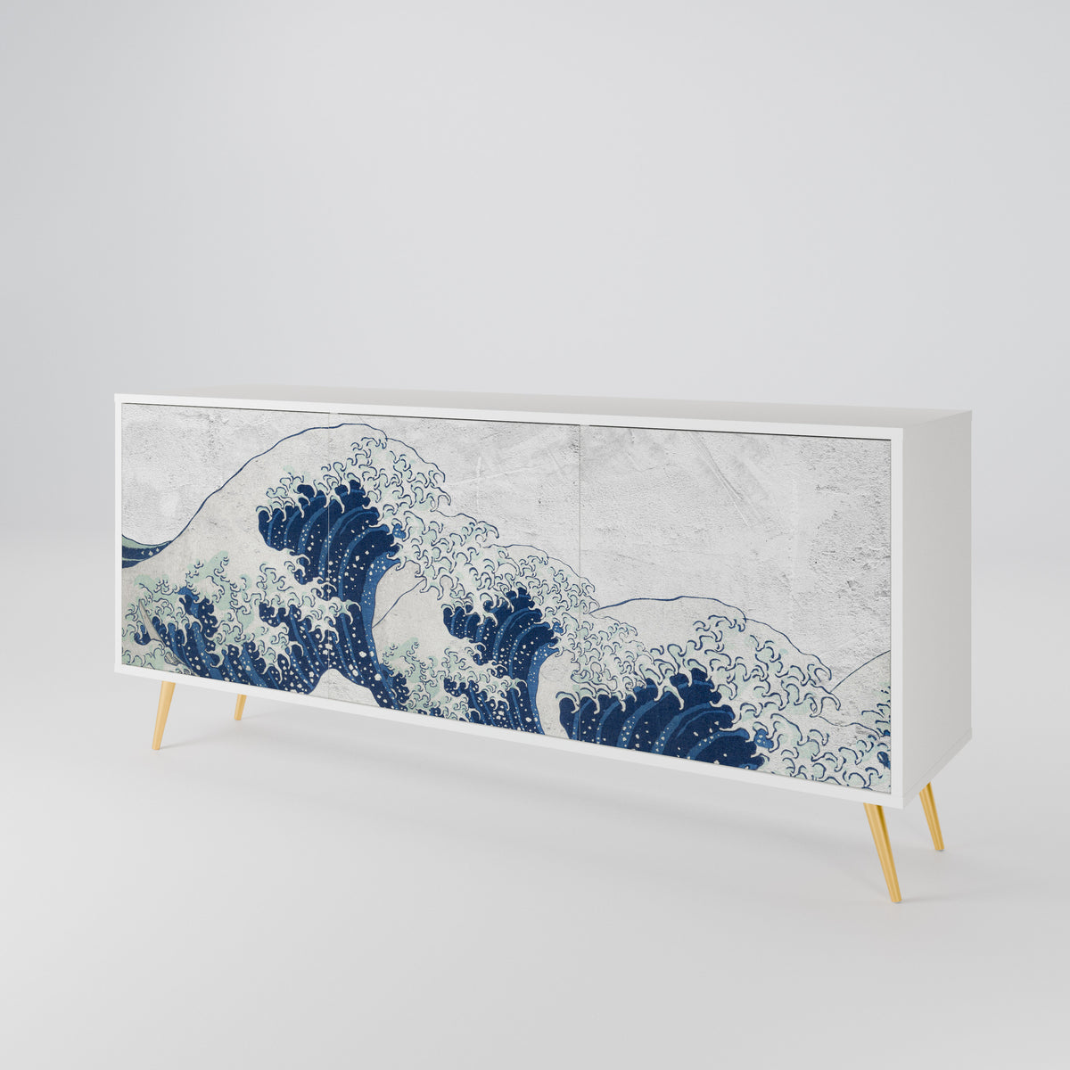 THE GREAT WAVE AT KANAGAWA Aparador de 3 Portas
