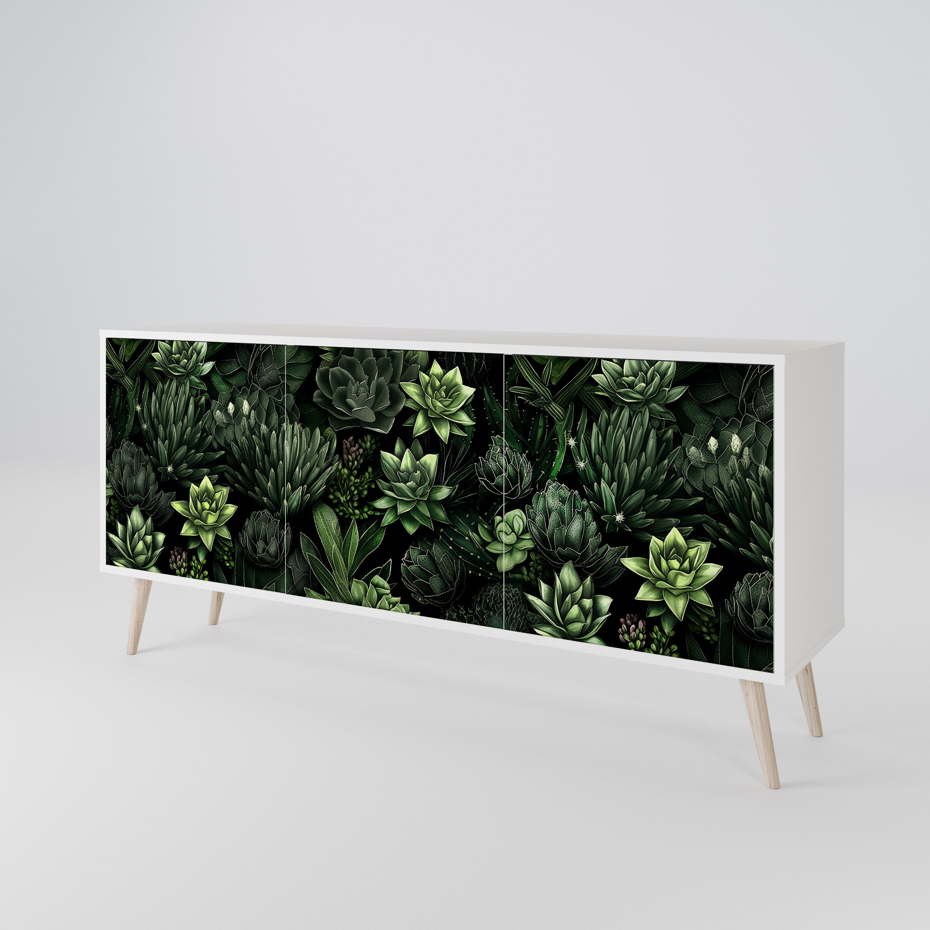SUCCULENT JUNGLE 3-Door Sideboard