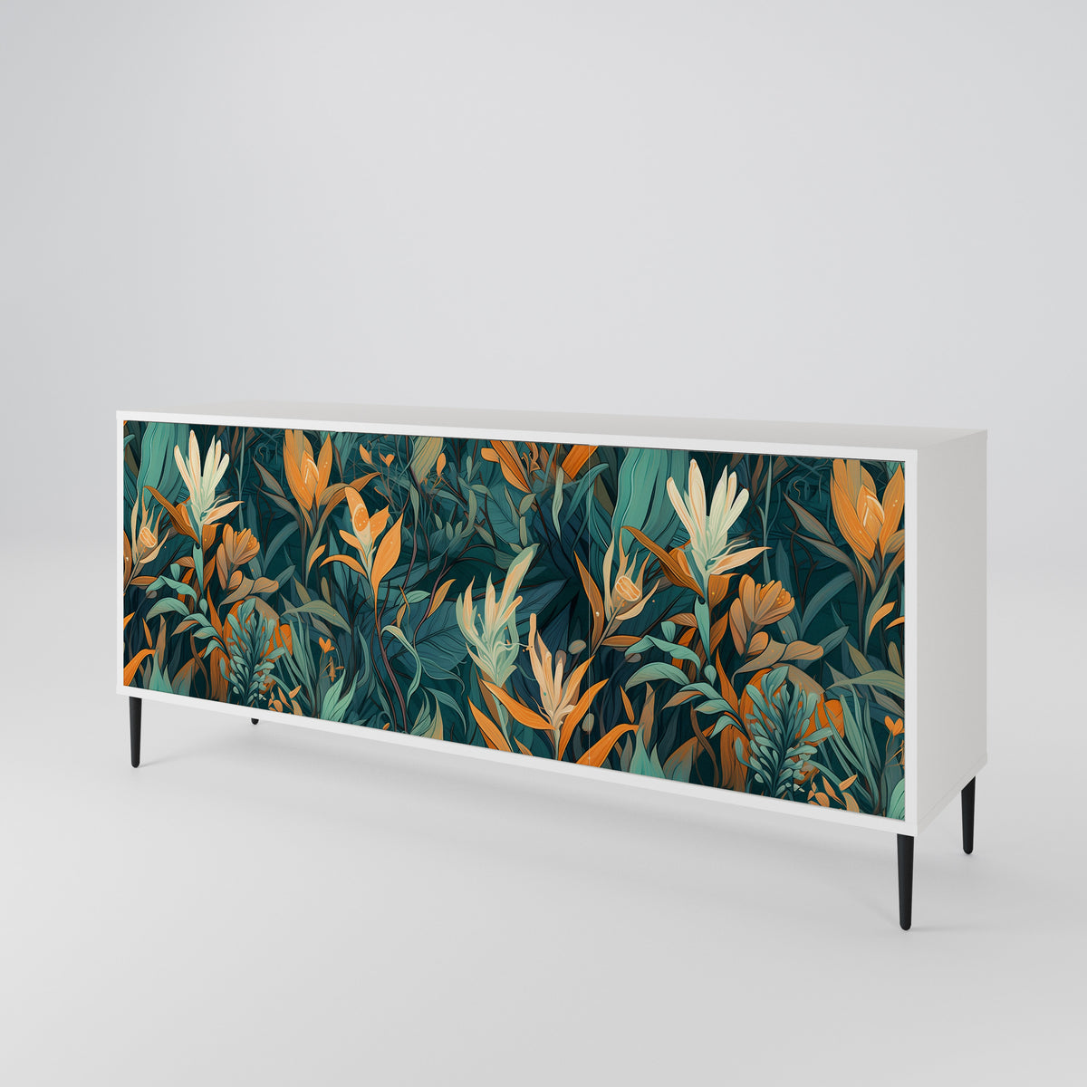 FLORAL SERENITY Aparador de 3 Portas