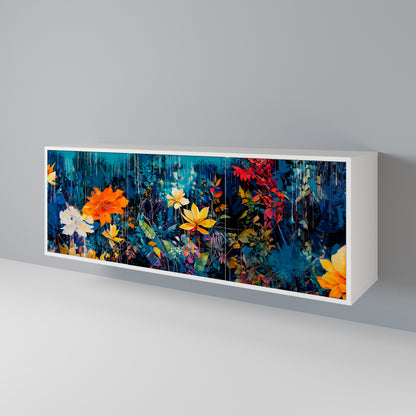 MIDNIGHT BLOSSOM Aparador de 3 Portas