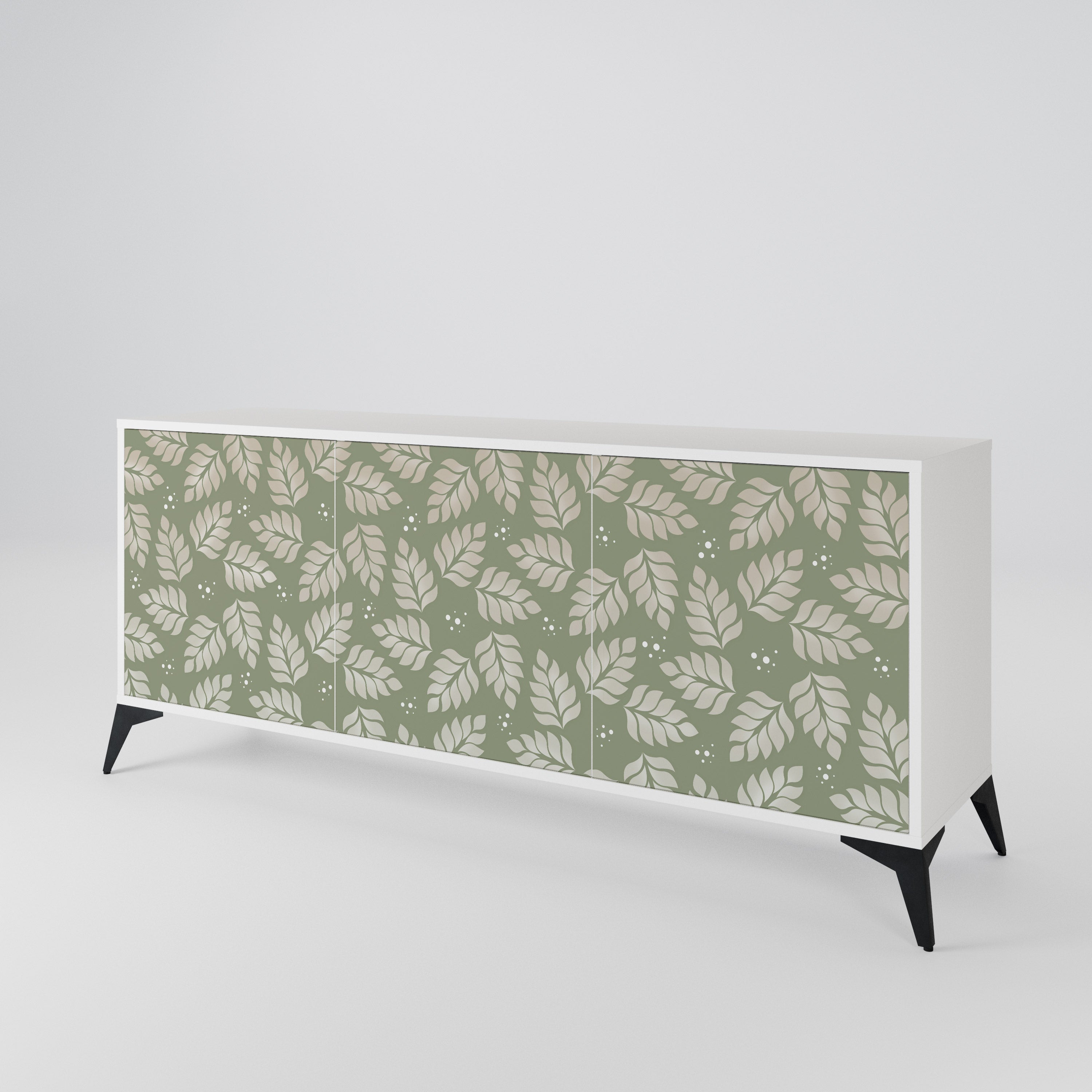 LEAVES ON GREEN 3-Door Sideboard