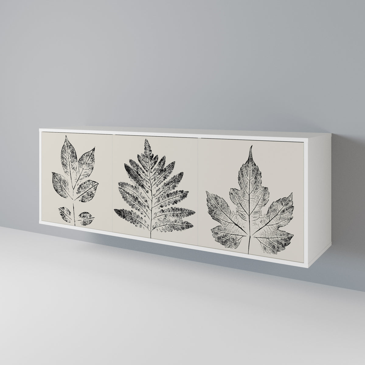 LEAFY STAMPS Aparador de 3 Portas