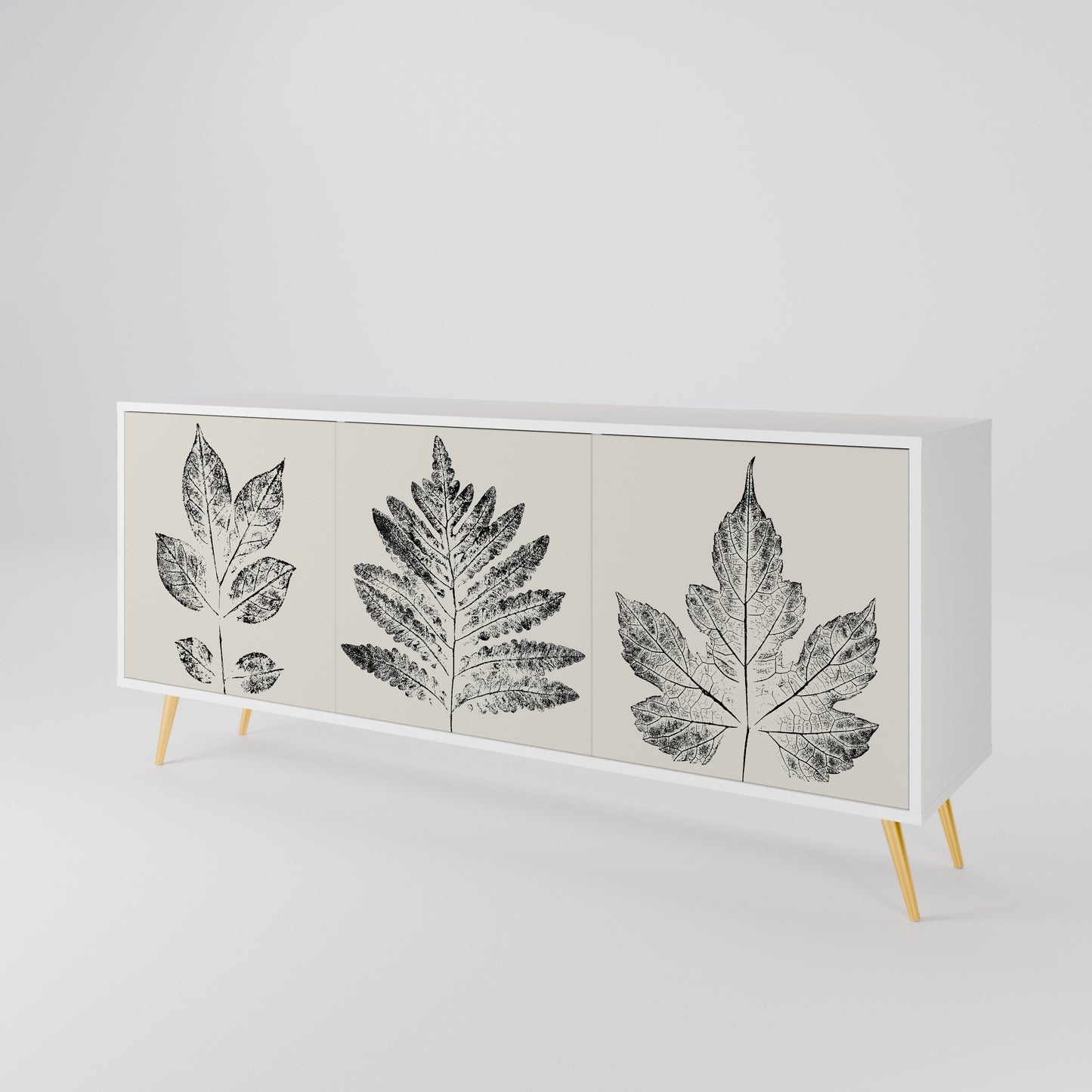LEAFY STAMPS Aparador de 3 Portas