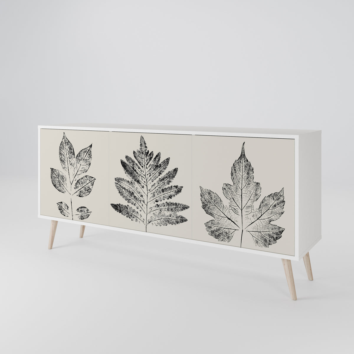 LEAFY STAMPS Aparador de 3 Portas