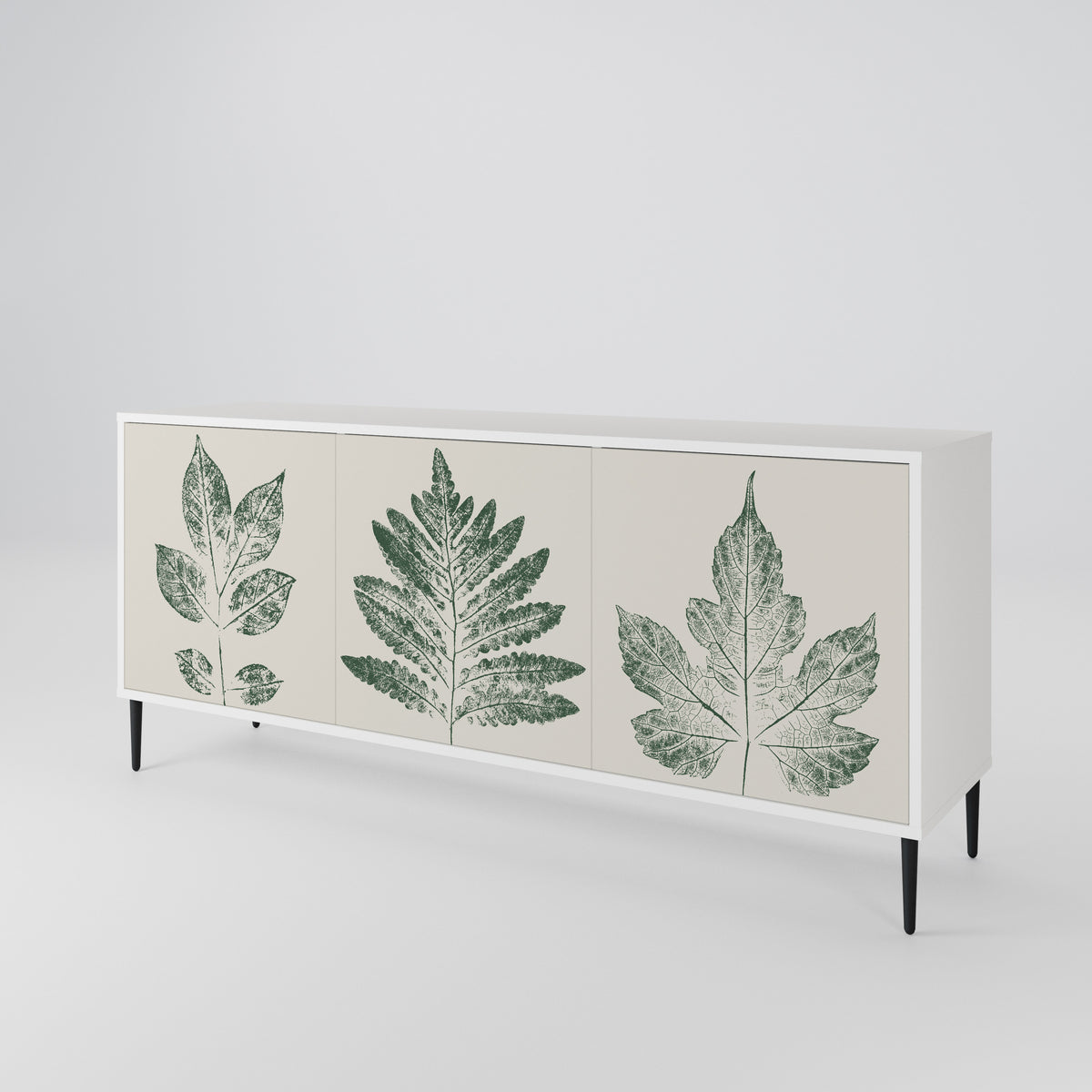GREEN LEAFY STAMPS Aparador de 3 Portas