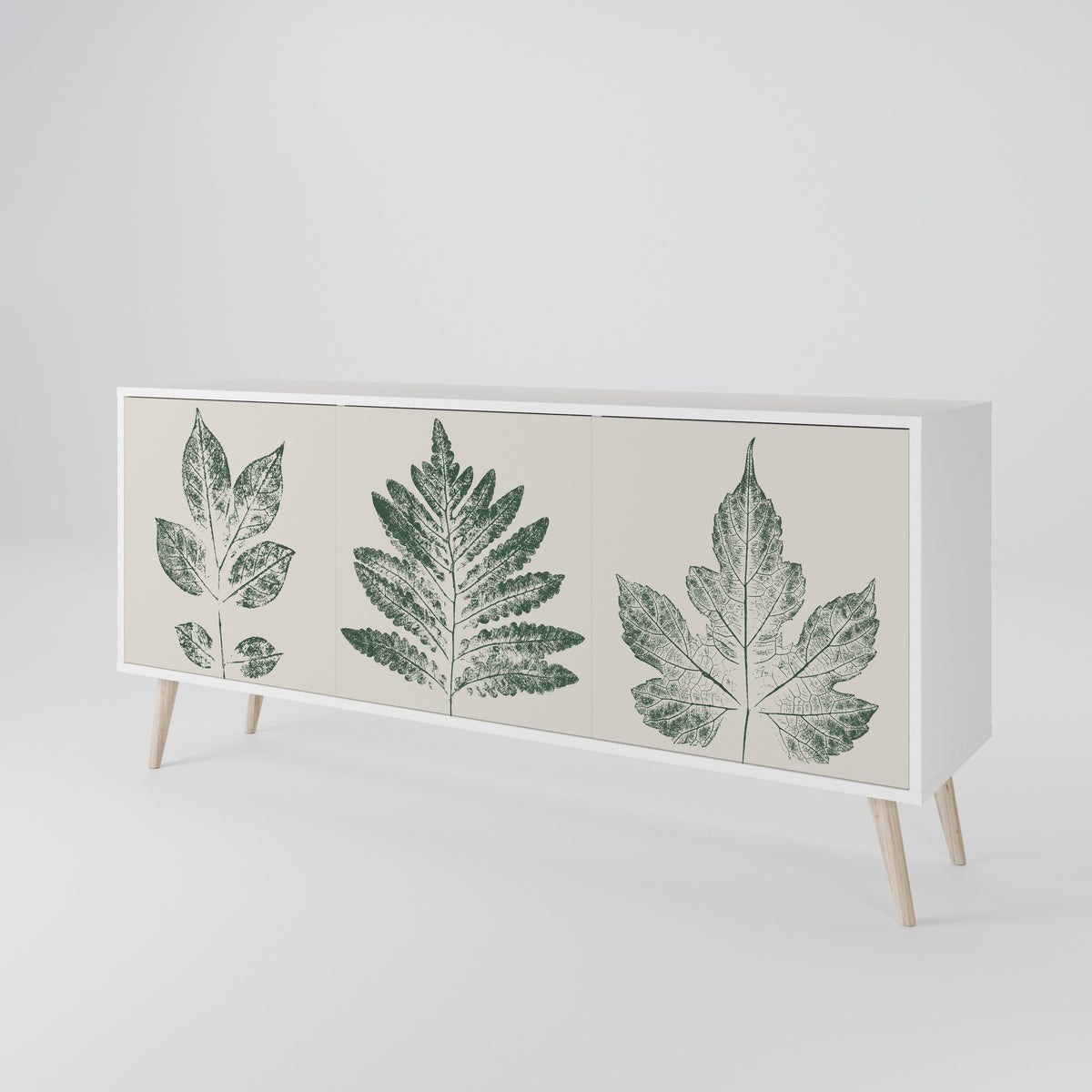 GREEN LEAFY STAMPS Aparador de 3 Portas