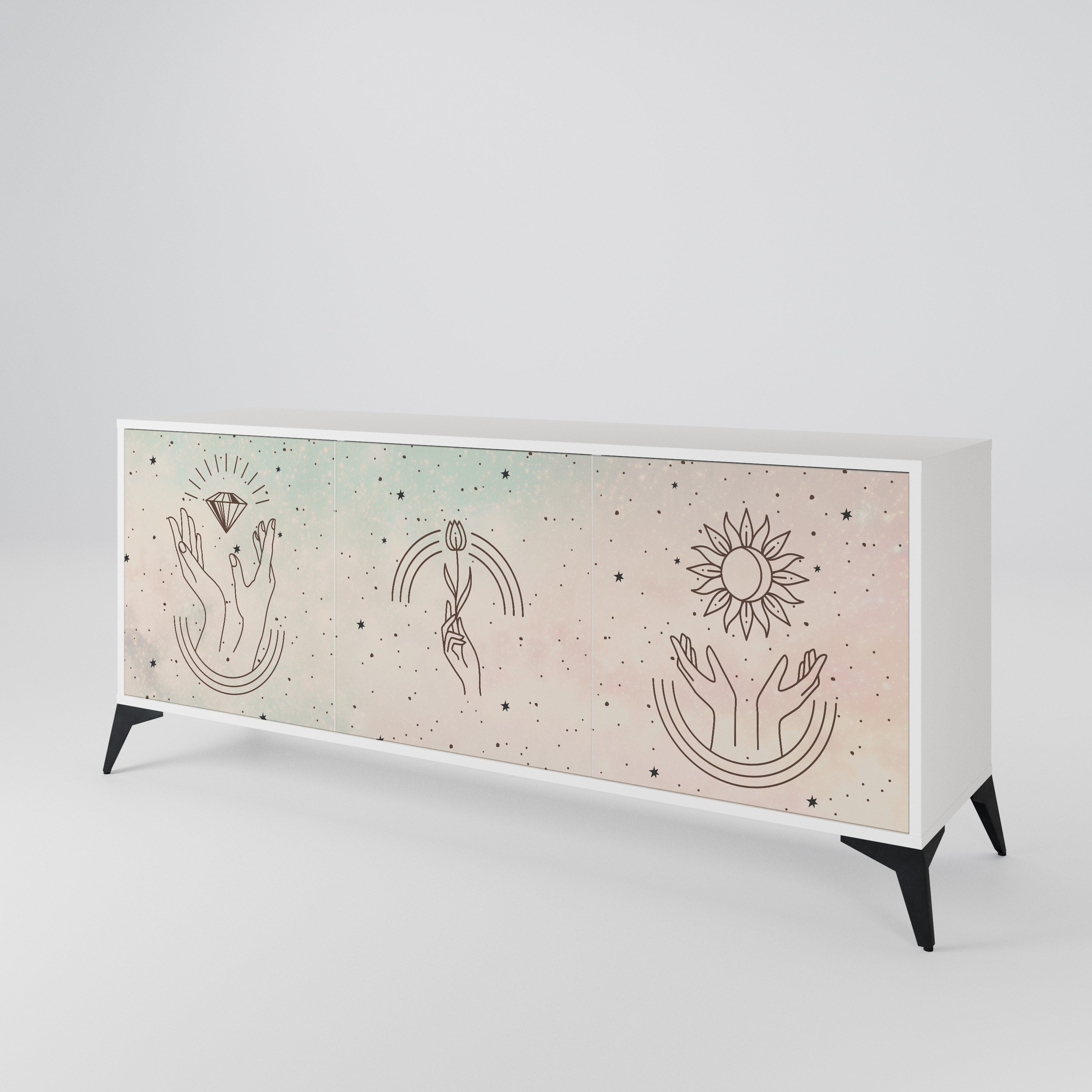 DELICATE BEAUTY 3-Door Sideboard