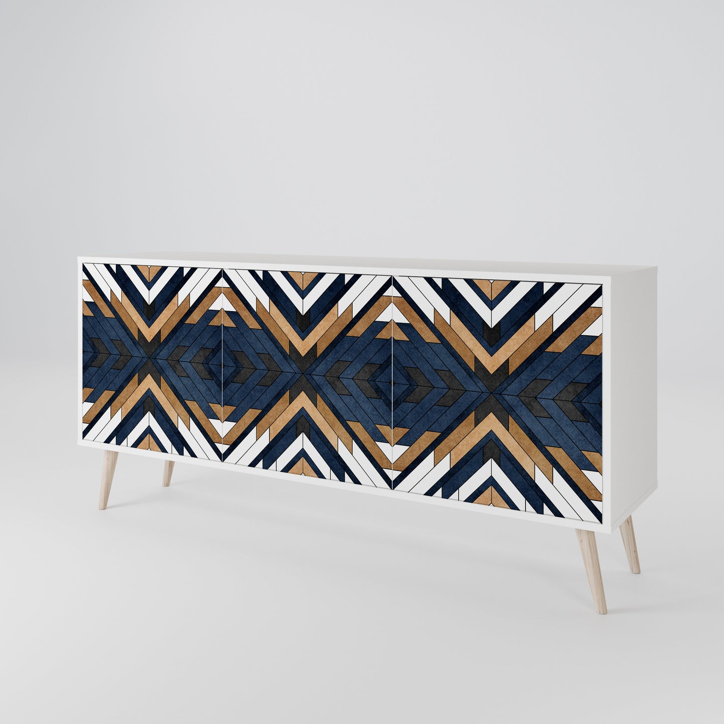 ARTFUL GEOMETRY 3-Door Sideboard