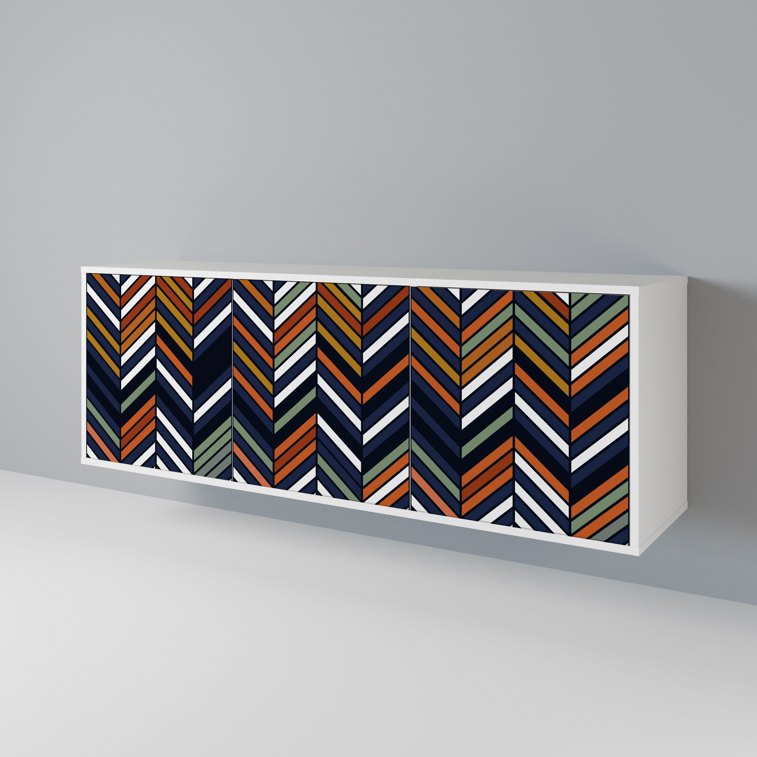 VIBRANT PATCHWORK Aparador de 3 Portas