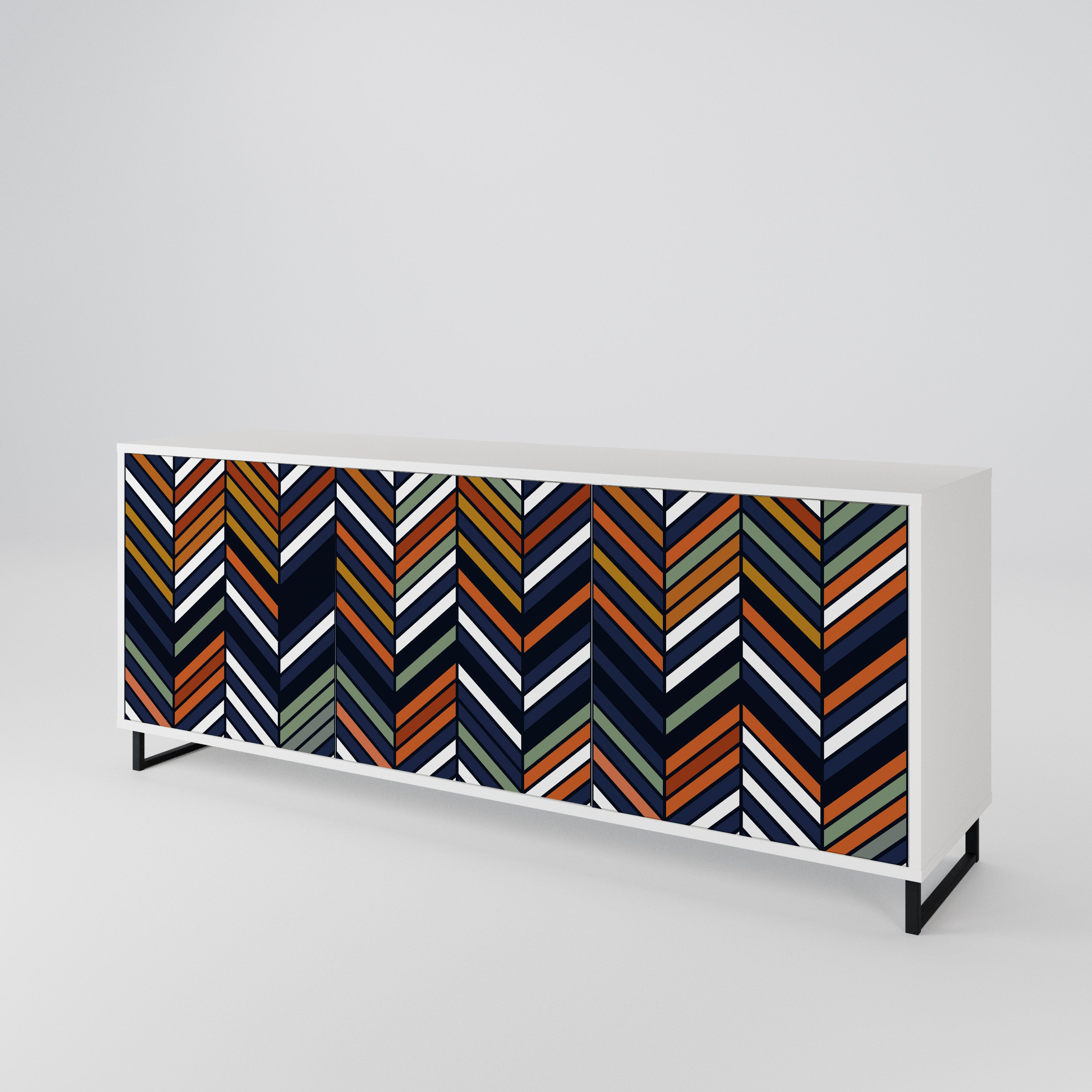 VIBRANT PATCHWORK Aparador de 3 Portas