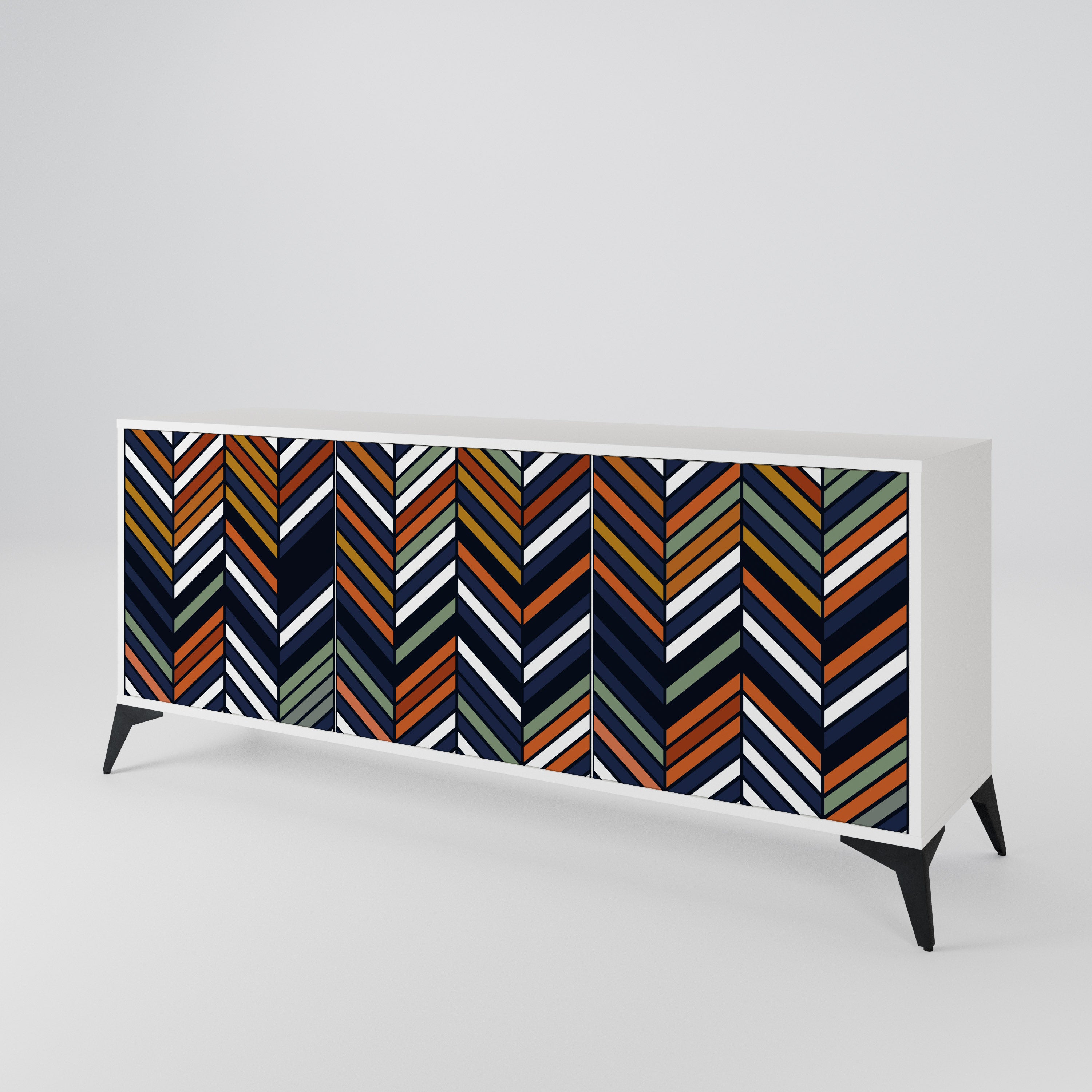VIBRANT PATCHWORK Aparador de 3 Portas
