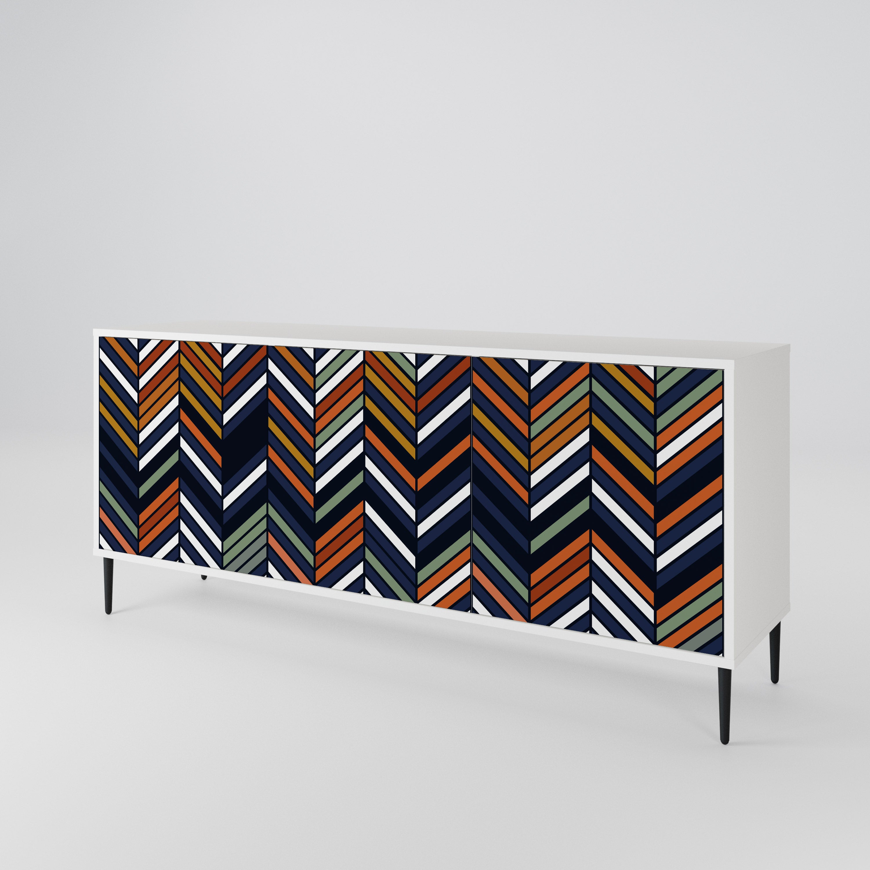 VIBRANT PATCHWORK Aparador de 3 Portas