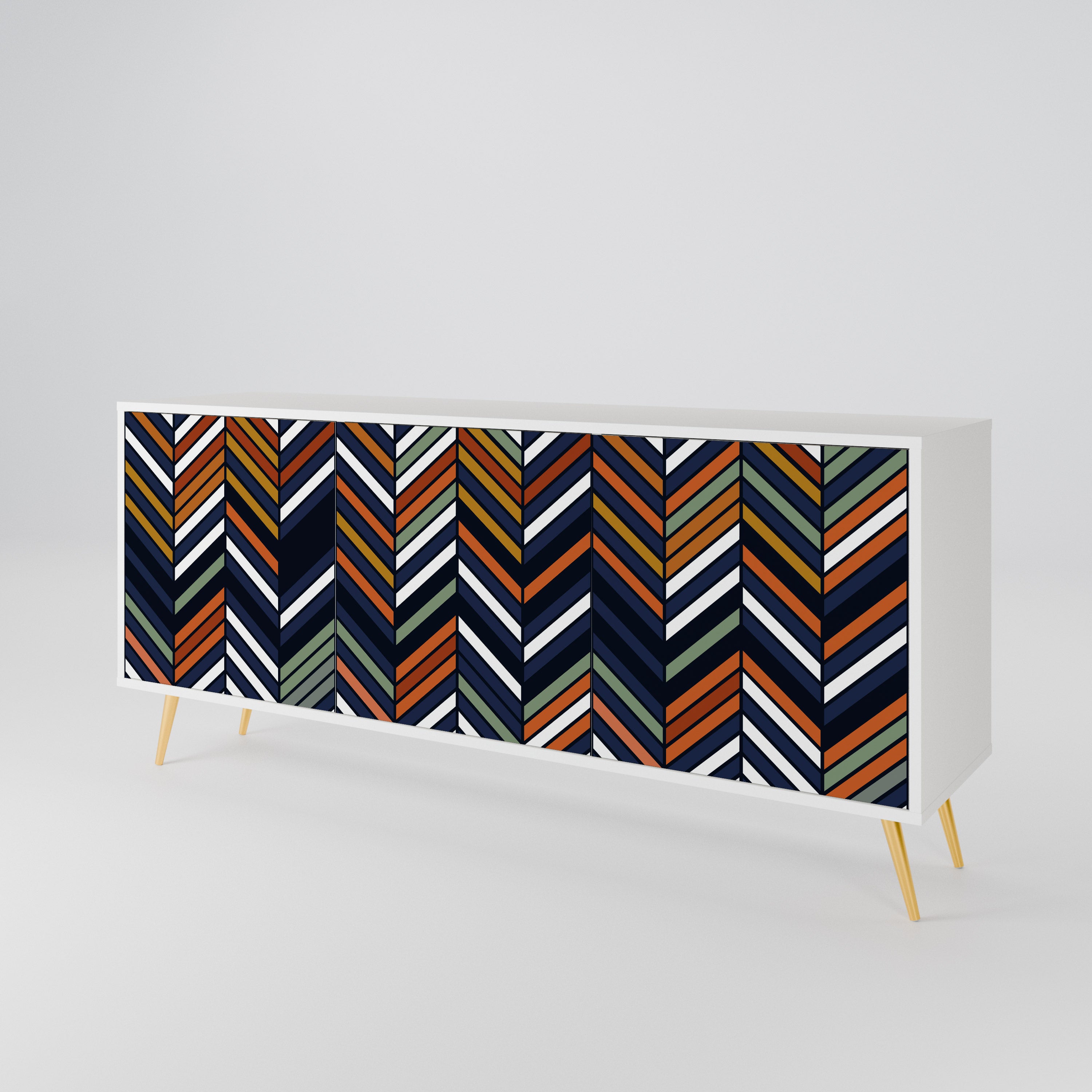 VIBRANT PATCHWORK Aparador de 3 Portas