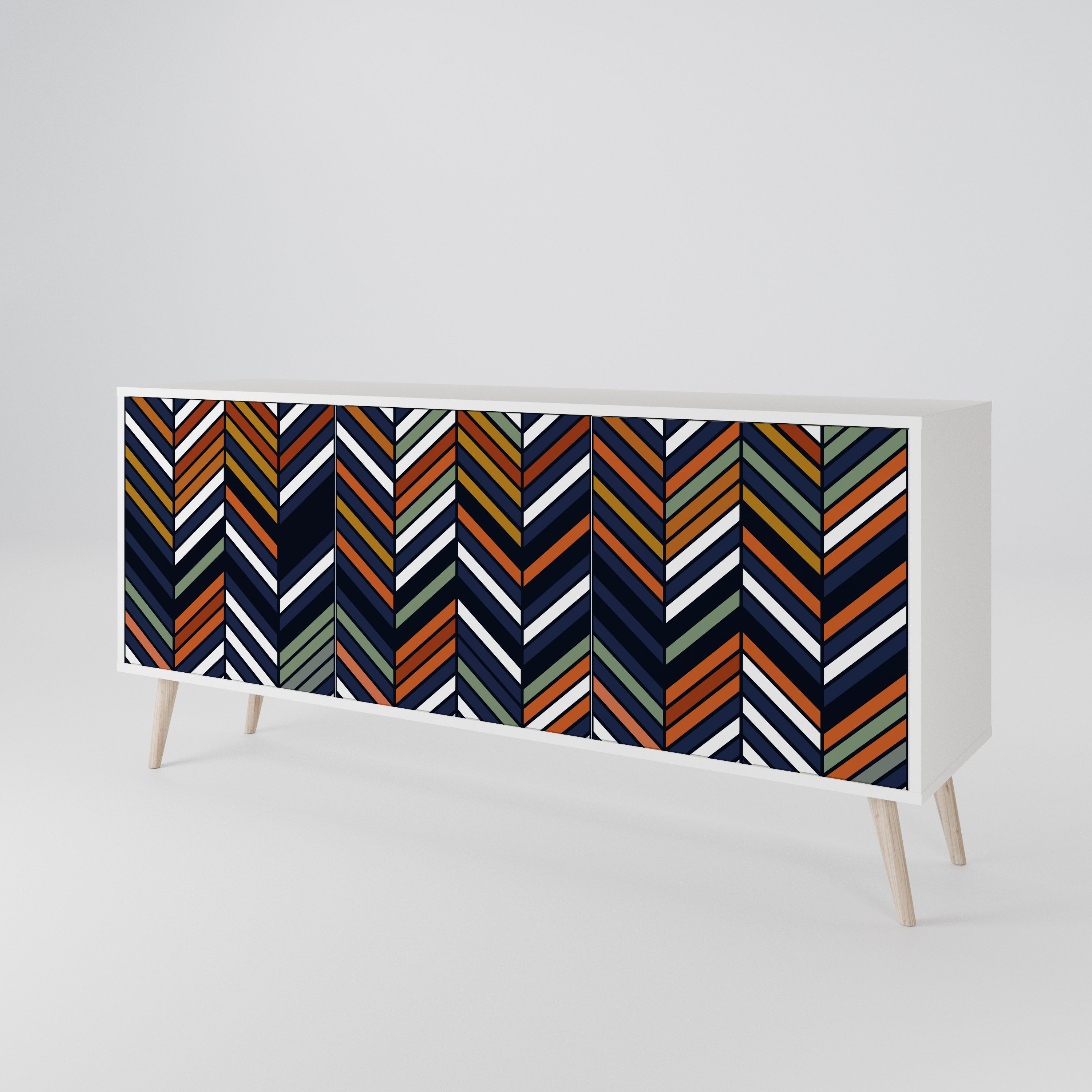 VIBRANT PATCHWORK Aparador de 3 Portas