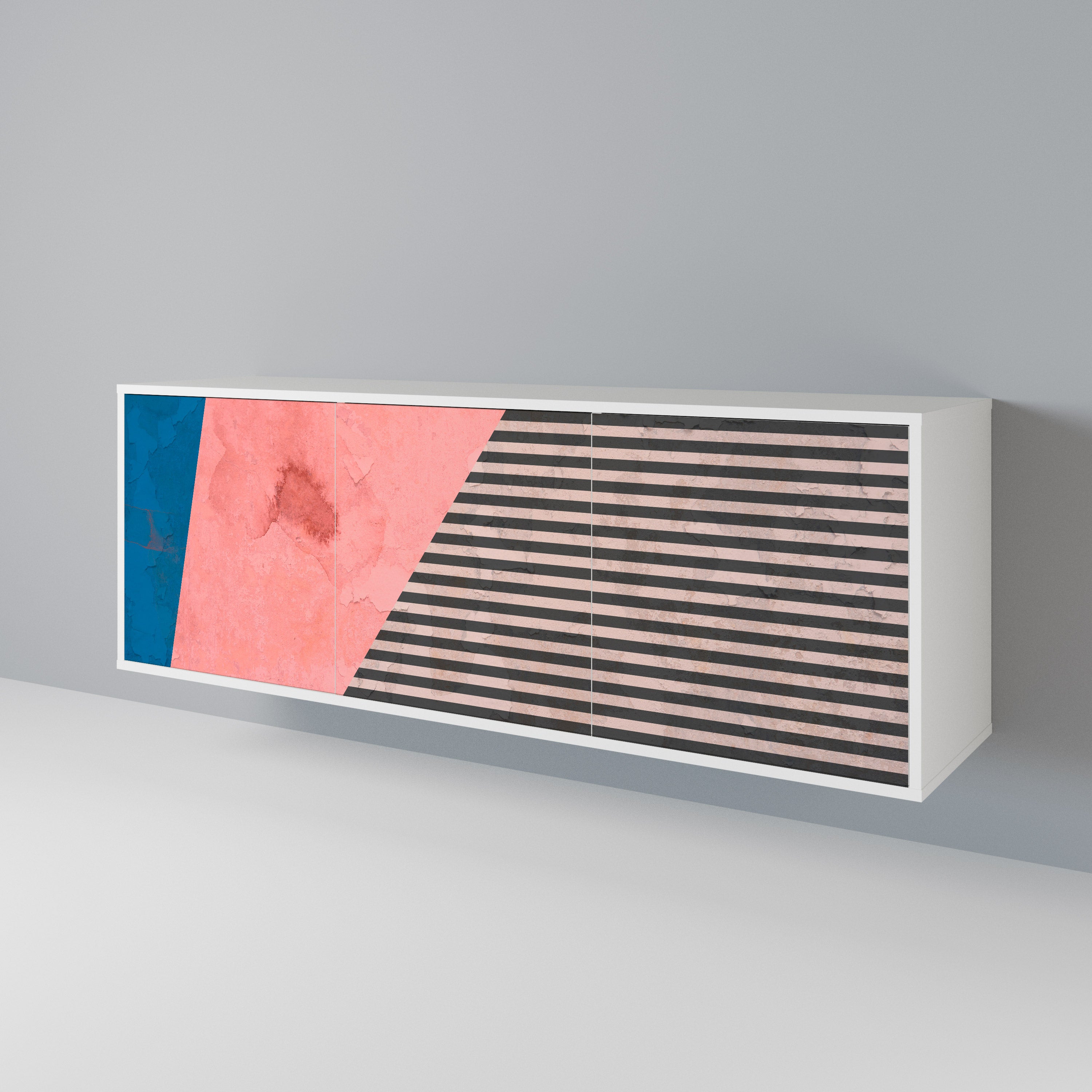 GLAMOROUS STRIPE Aparador de 3 Portas