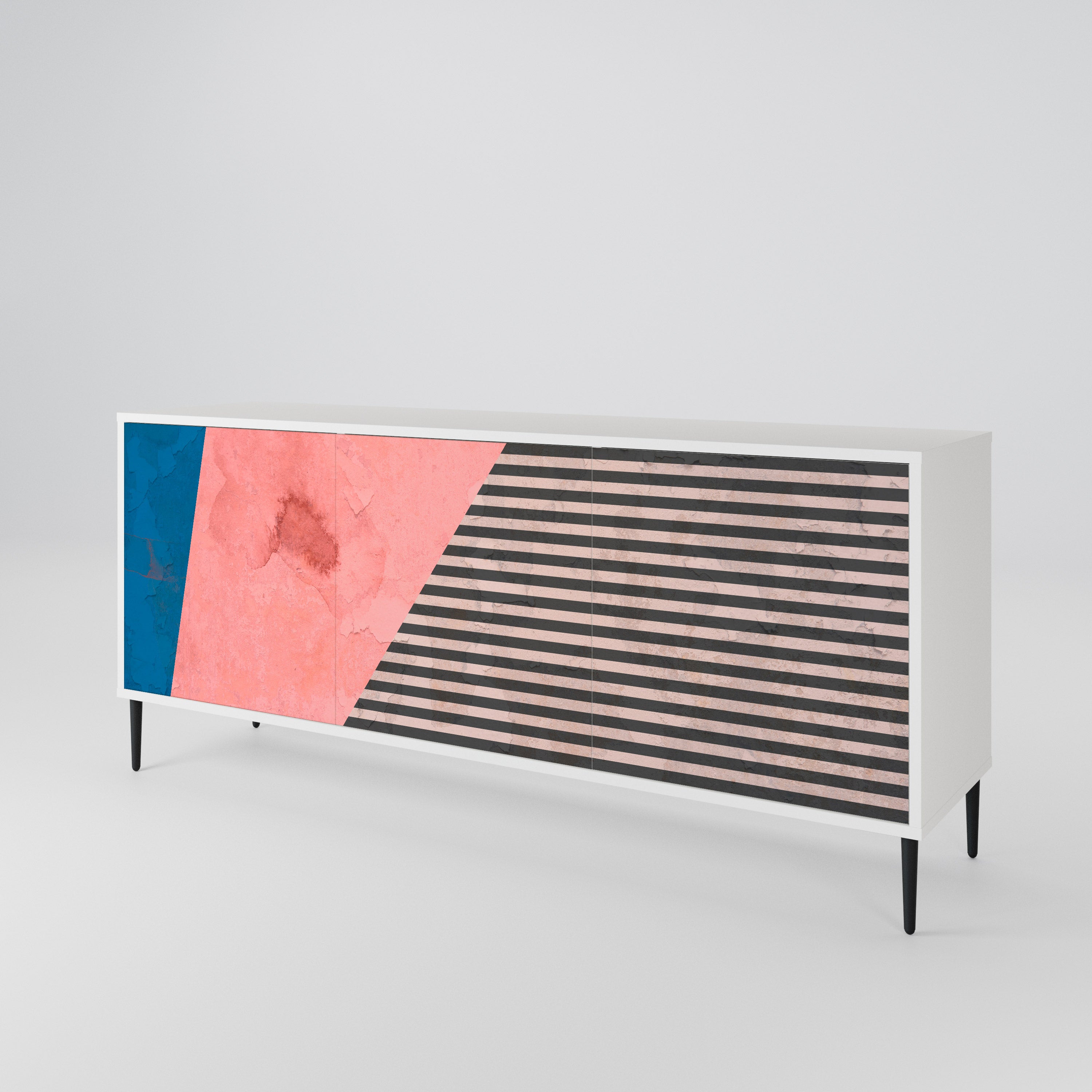 GLAMOROUS STRIPE Aparador de 3 Portas