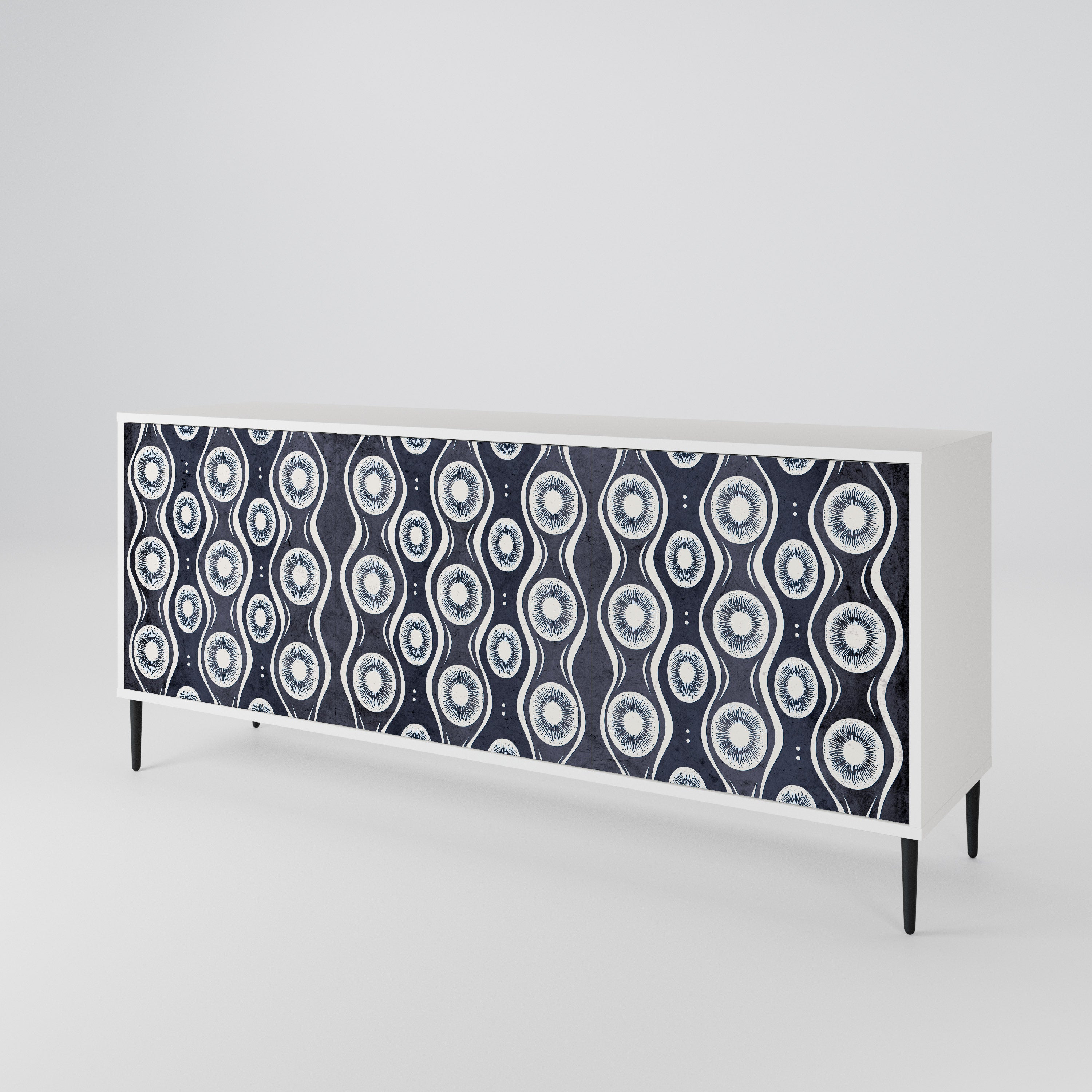 GRAPHITE EYES Aparador de 3 Portas