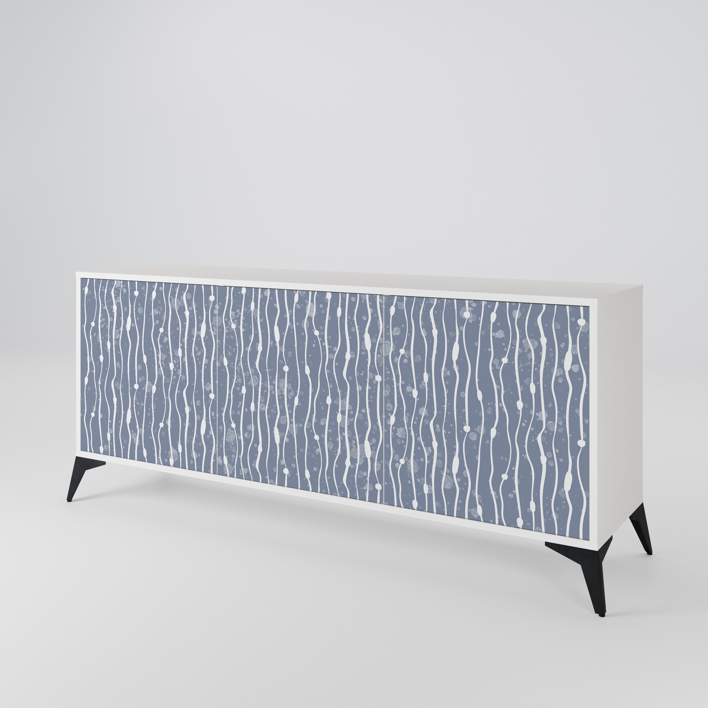 GRAPHITE RAIN Aparador de 3 Portas