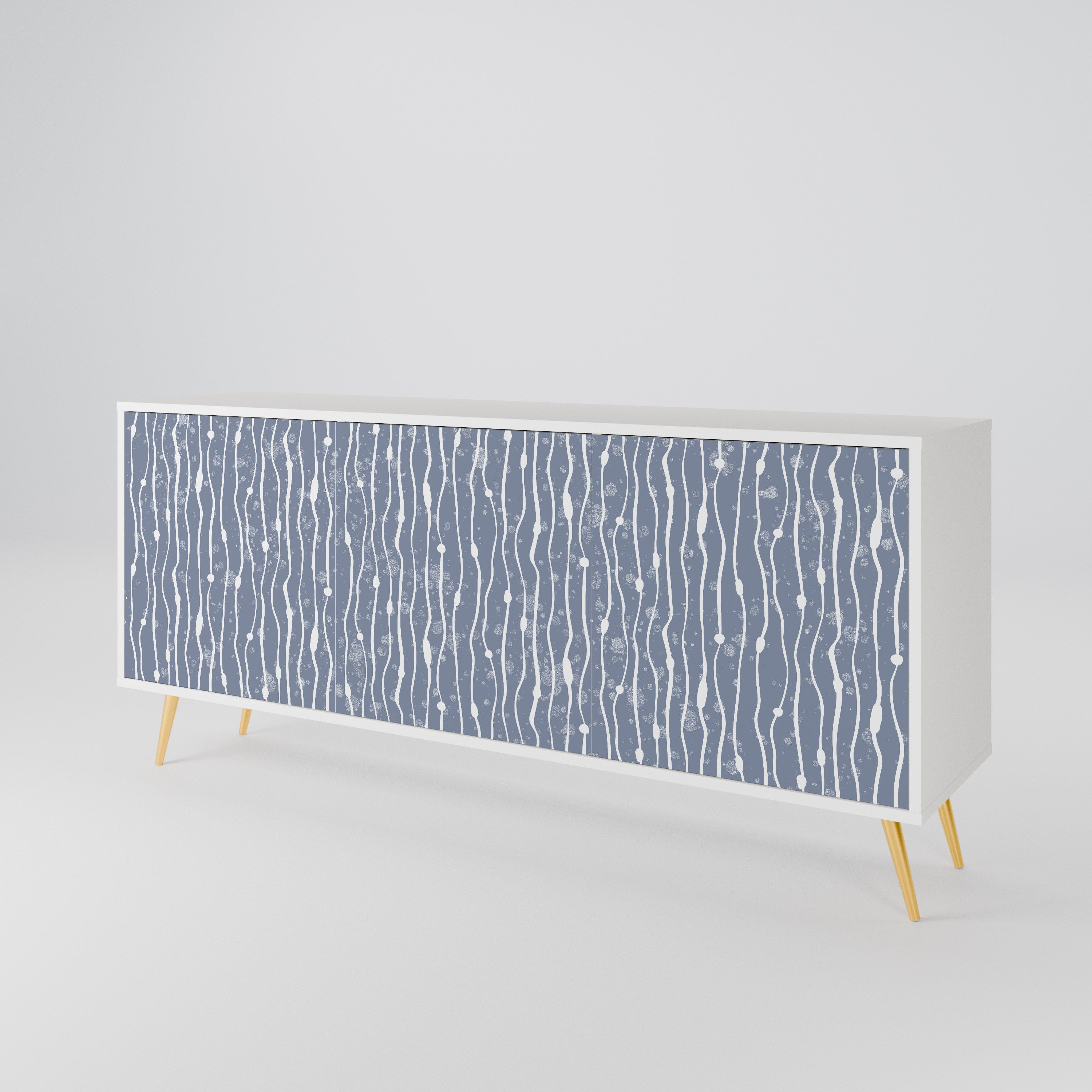 GRAPHITE RAIN Aparador de 3 Portas