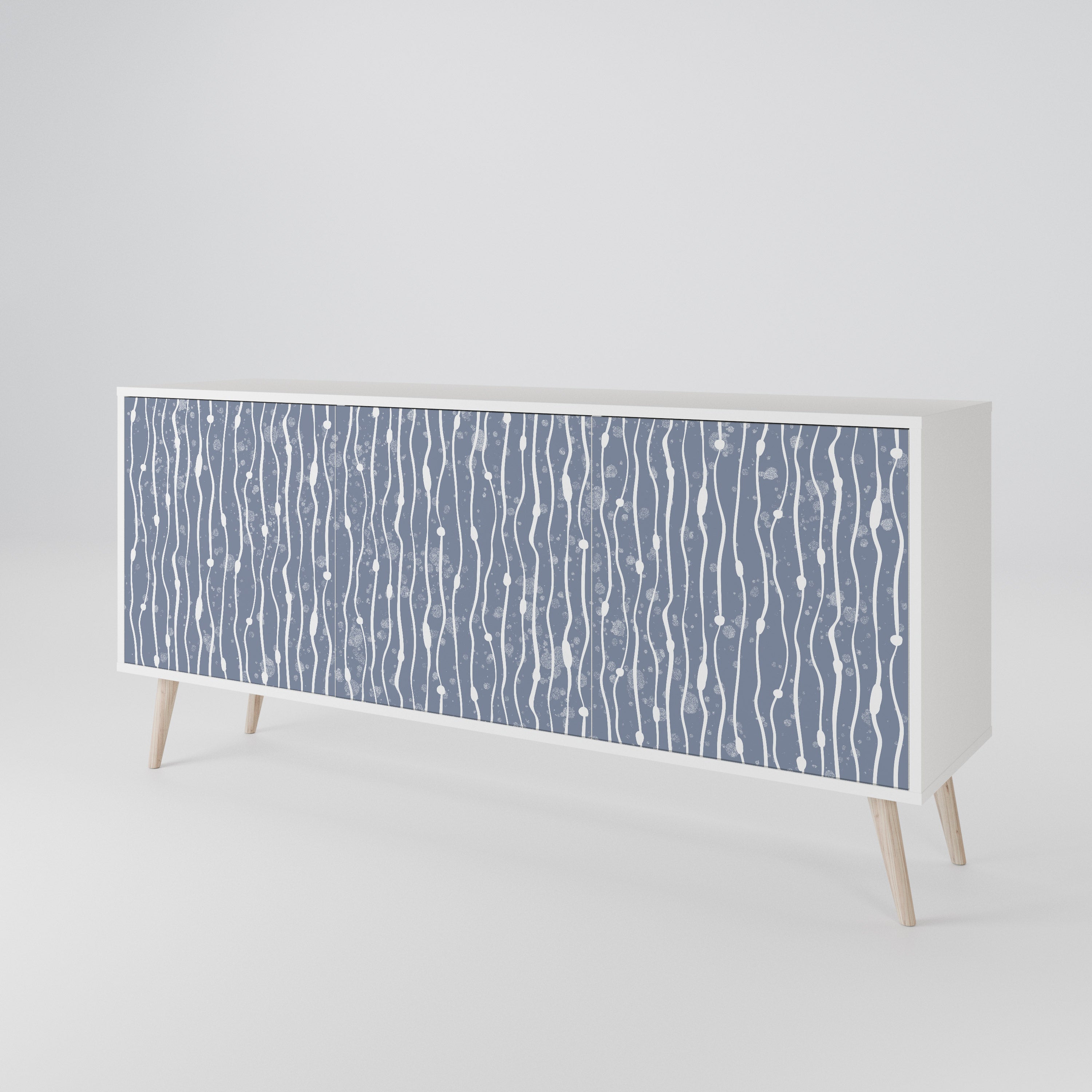 GRAPHITE RAIN Aparador de 3 Portas
