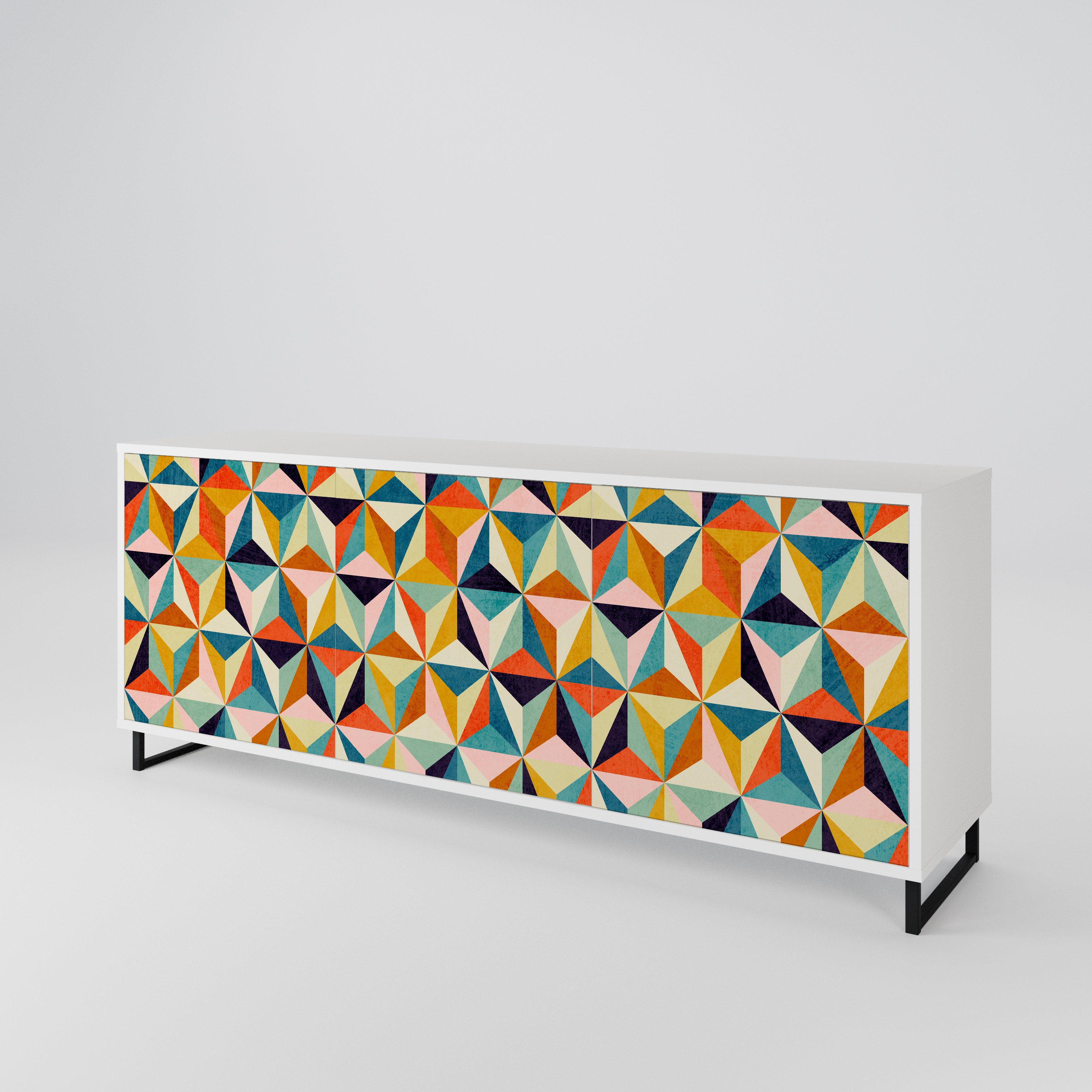 TESSELATE TREASURES Aparador de 3 Portas