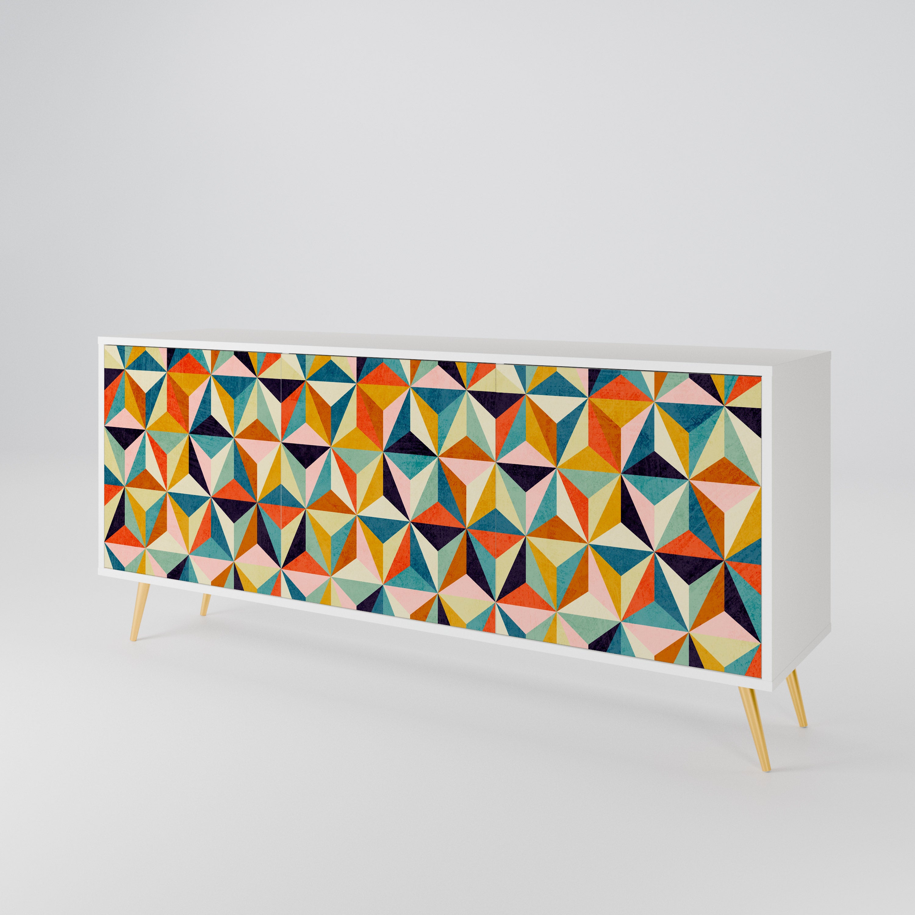 TESSELATE TREASURES Aparador de 3 Portas