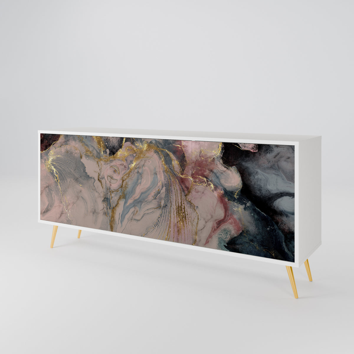 GILDED SWIRLS Aparador de 3 Portas