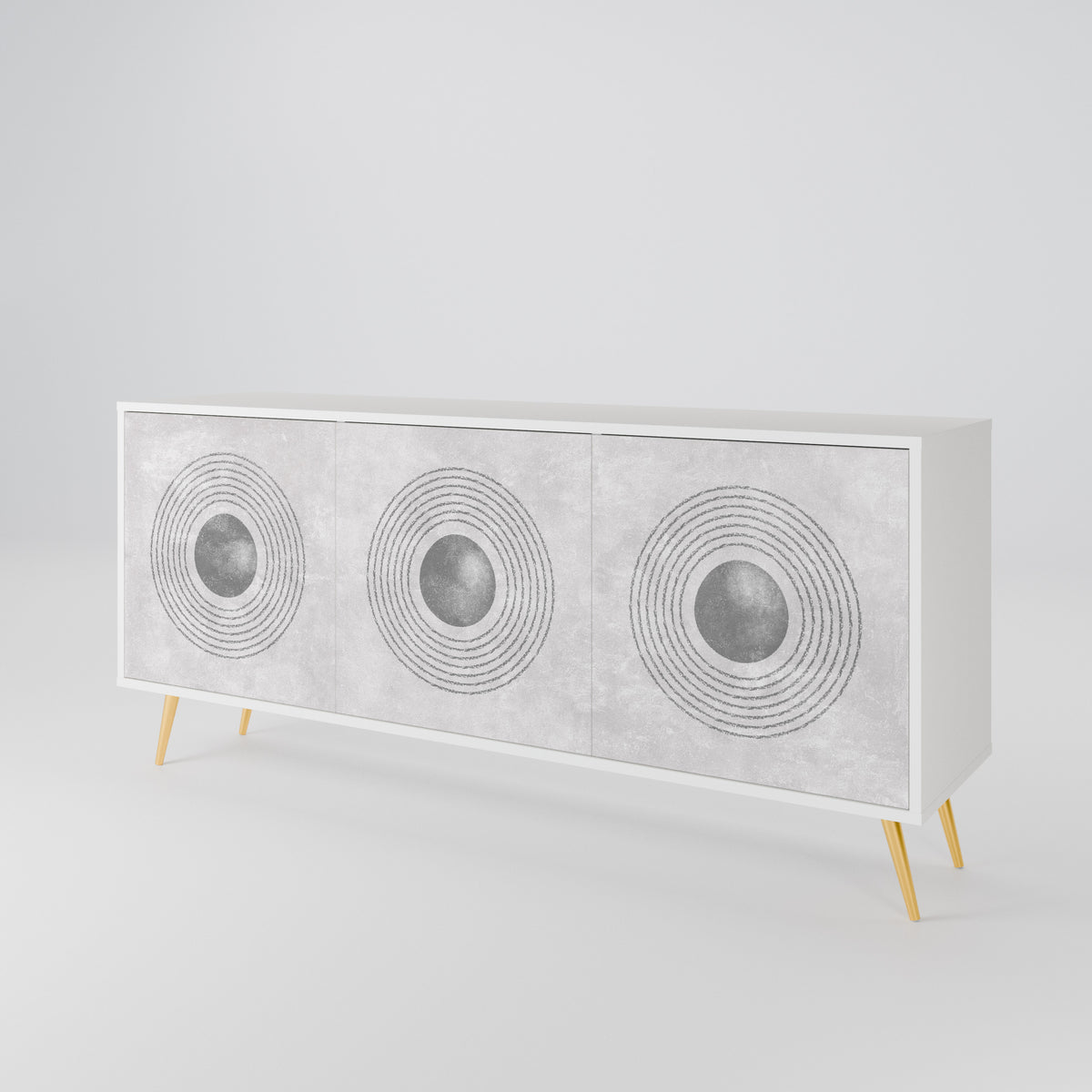 SOLID CIRCLES 3-Door Sideboard