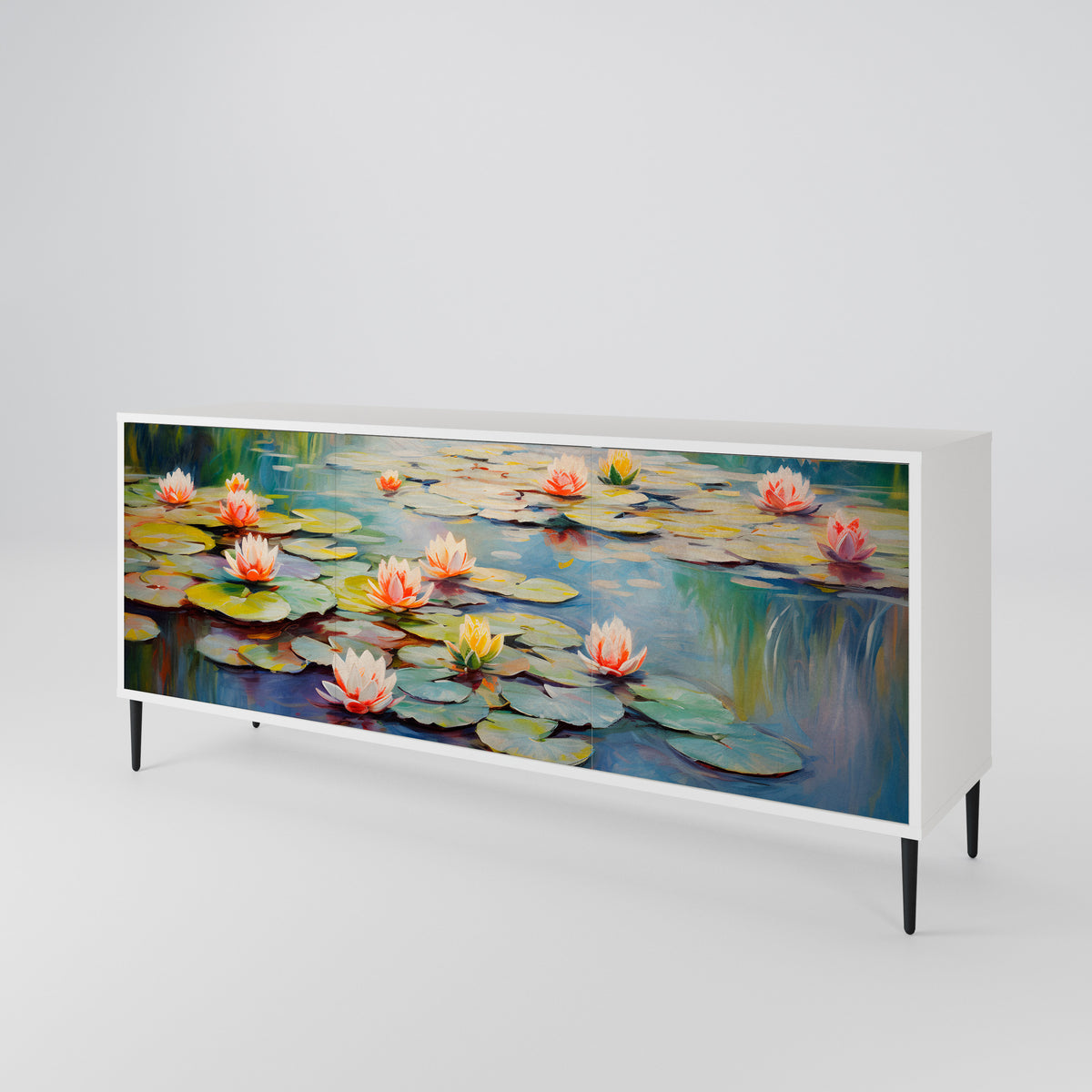 BLOOMING WATERS Aparador de 3 Portas