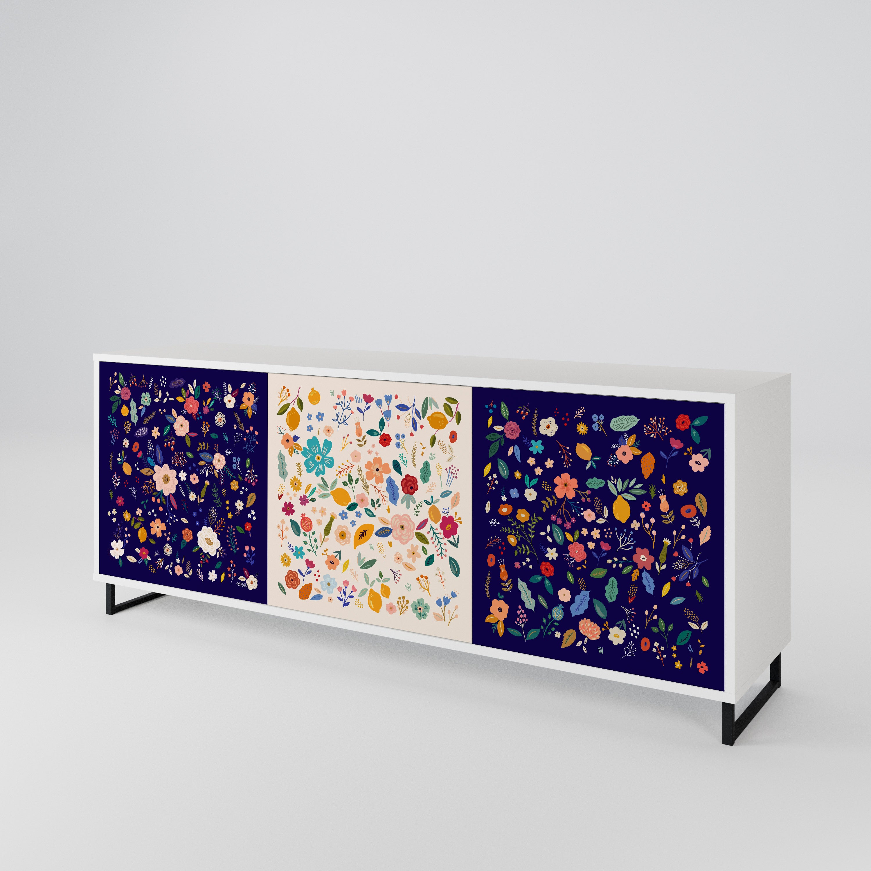 FLORAL COMBINATION 3-Door Sideboard