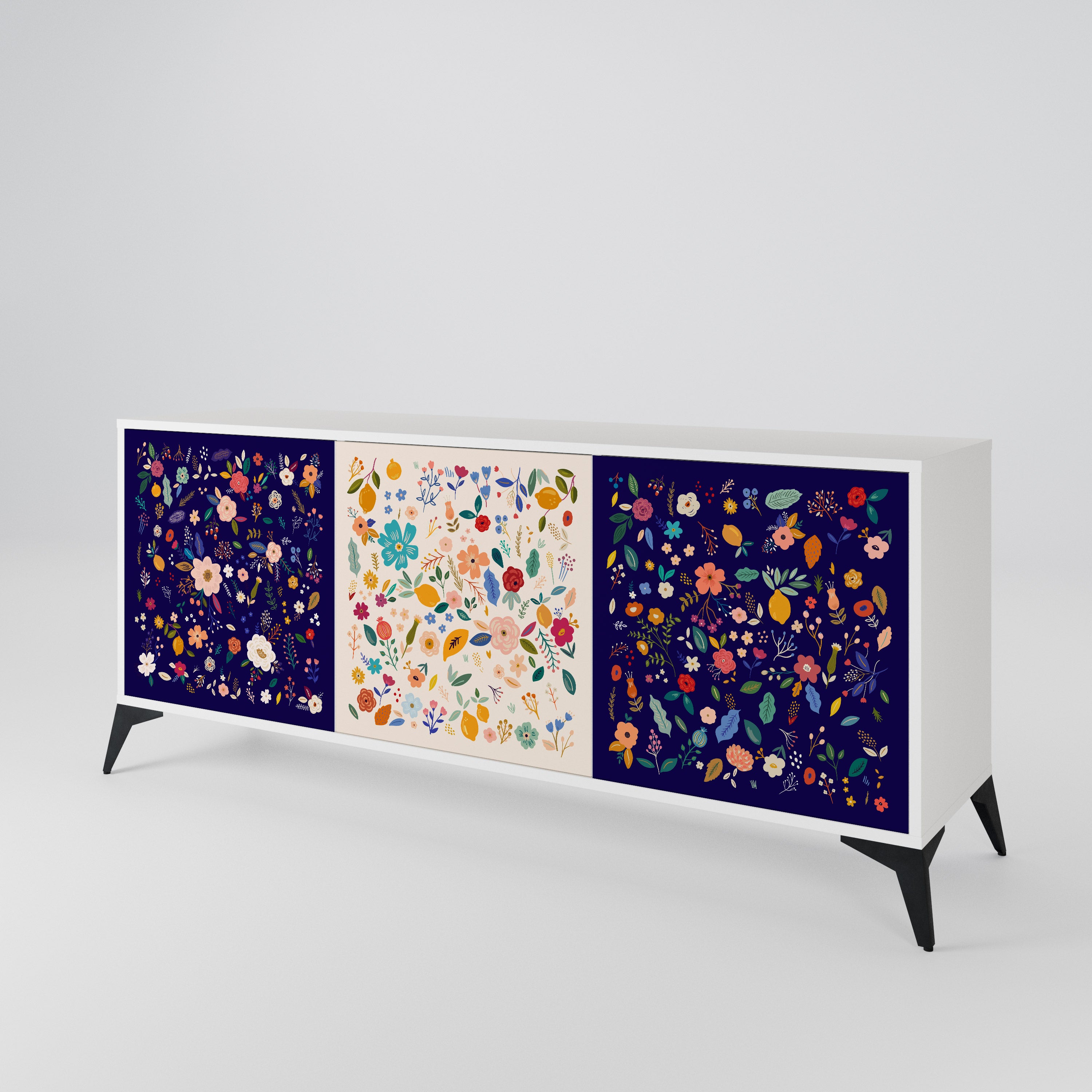 FLORAL COMBINATION 3-Door Sideboard