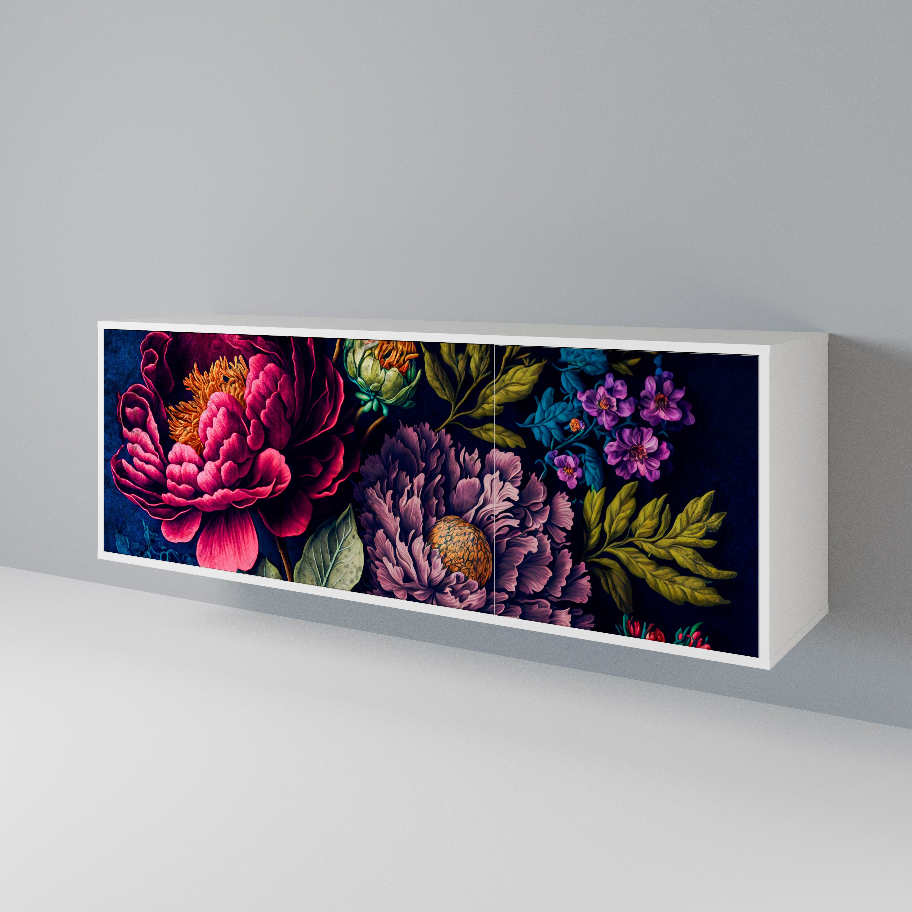 BLOOMING ELEGANCE Aparador de 3 Portas