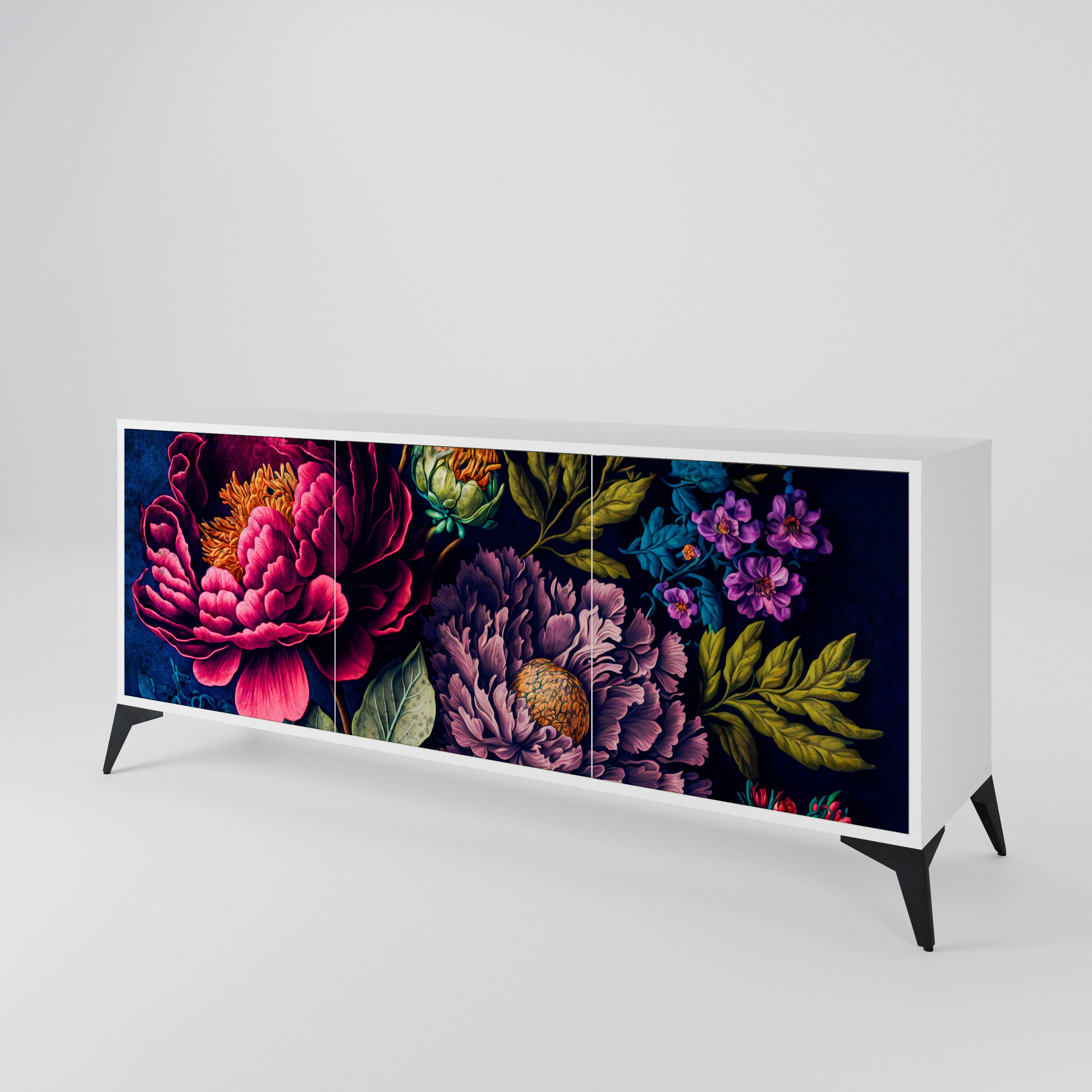 BLOOMING ELEGANCE Aparador de 3 Portas