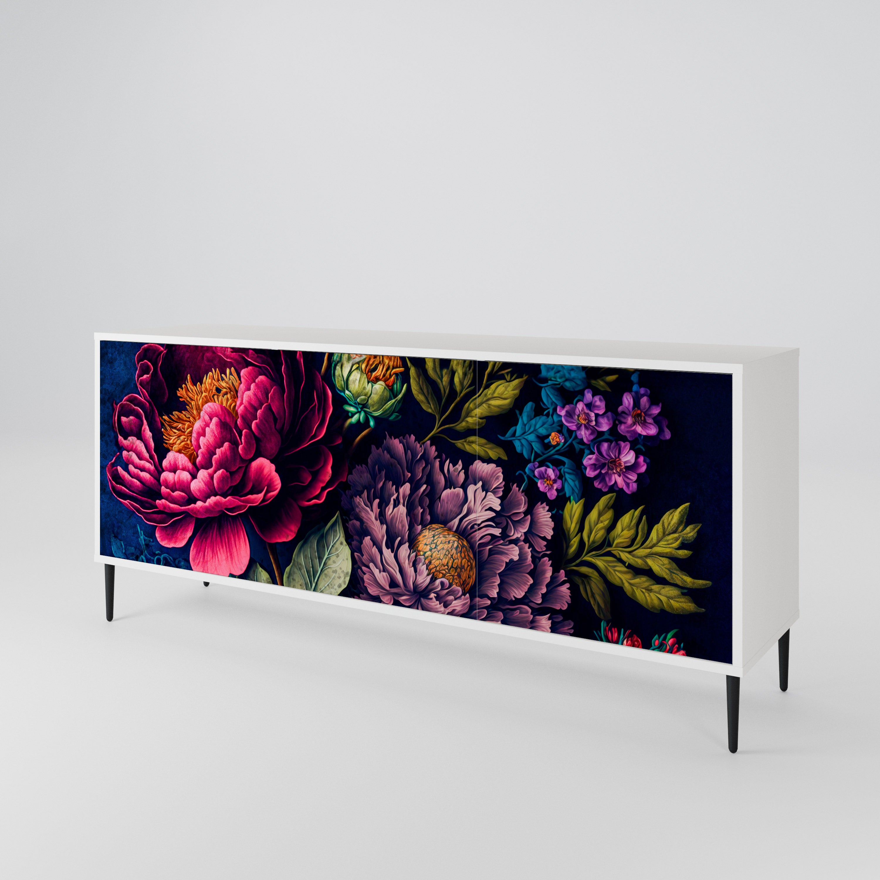 BLOOMING ELEGANCE Aparador de 3 Portas