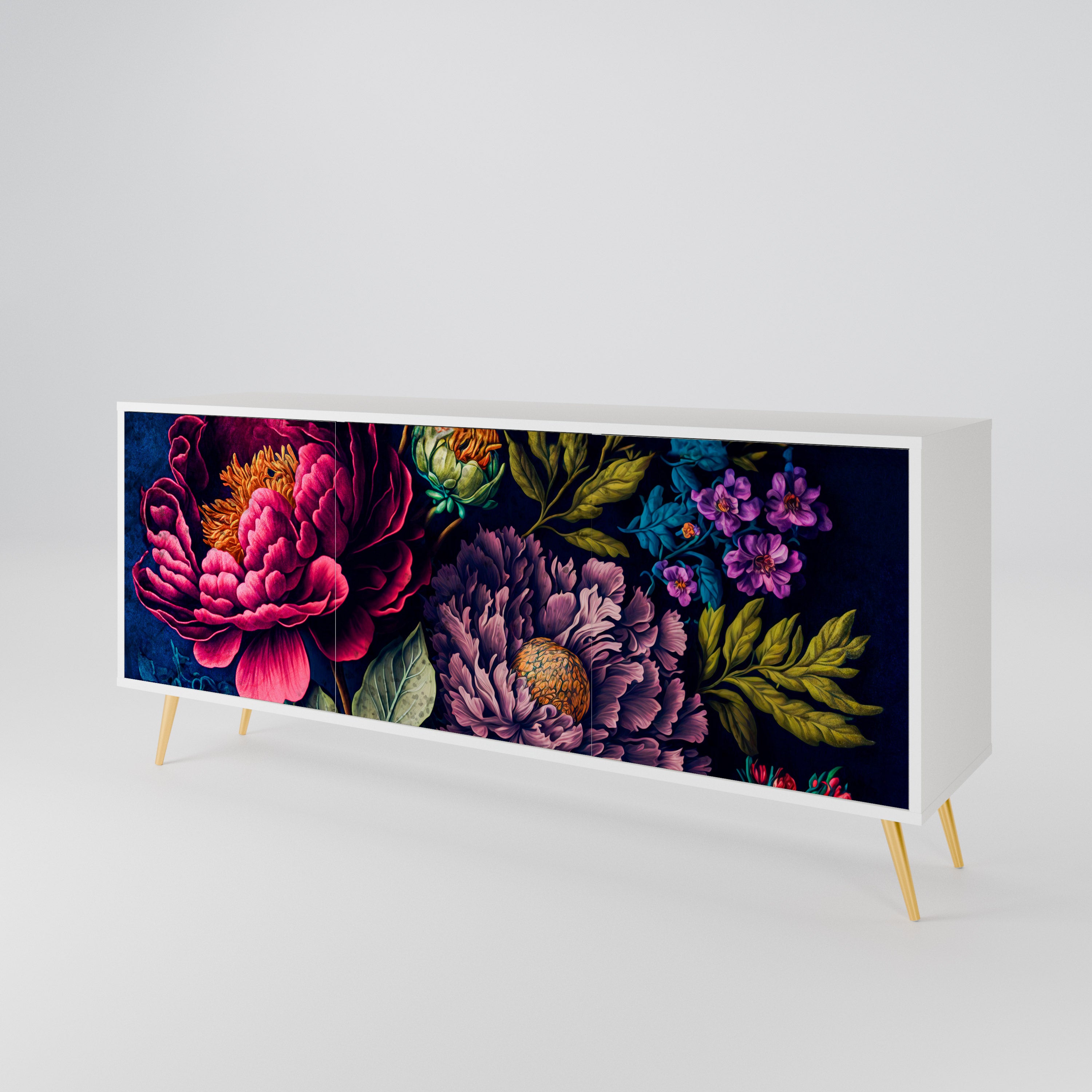 BLOOMING ELEGANCE Aparador de 3 Portas