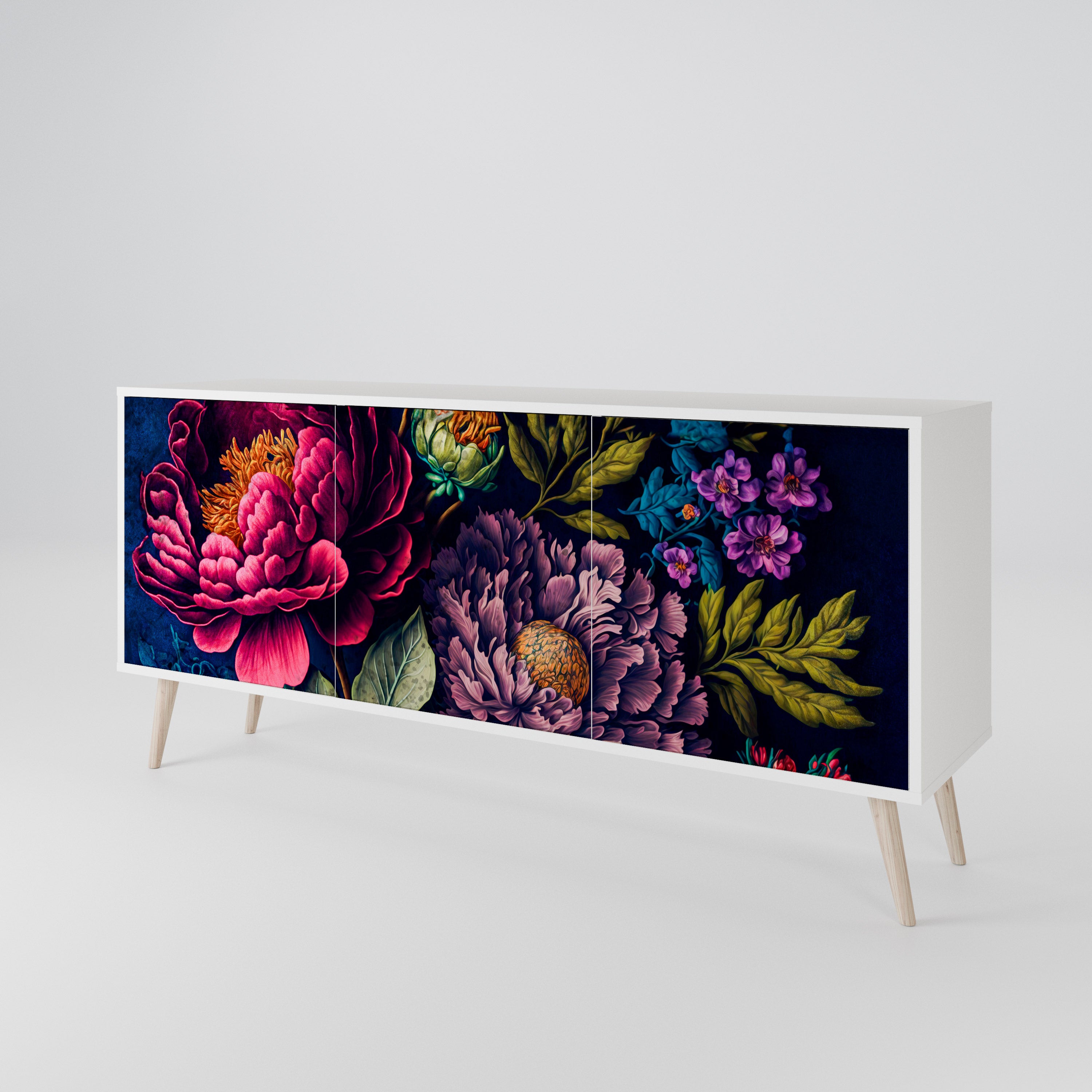 BLOOMING ELEGANCE Aparador de 3 Portas