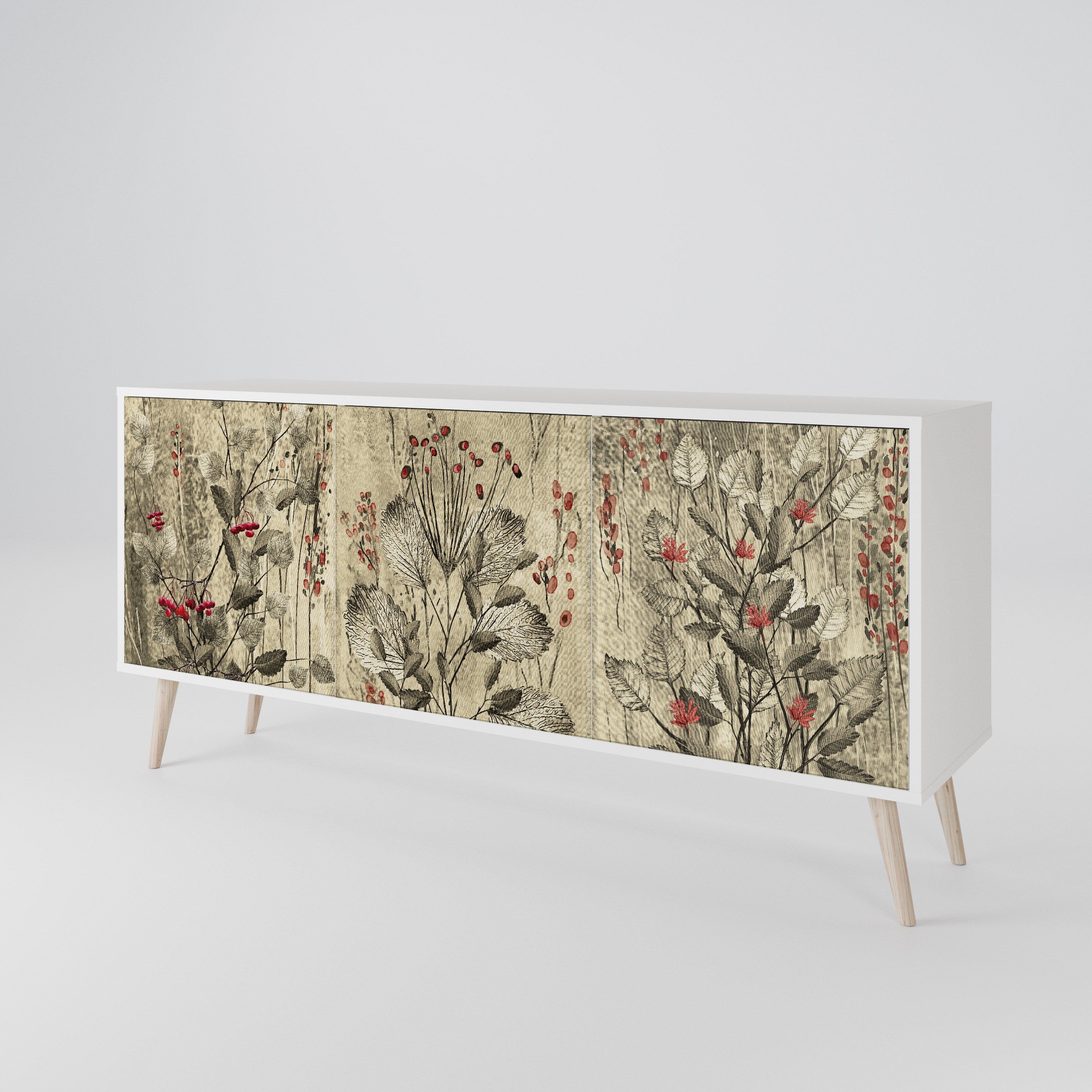 HERBAL GRACE 3-Door Sideboard