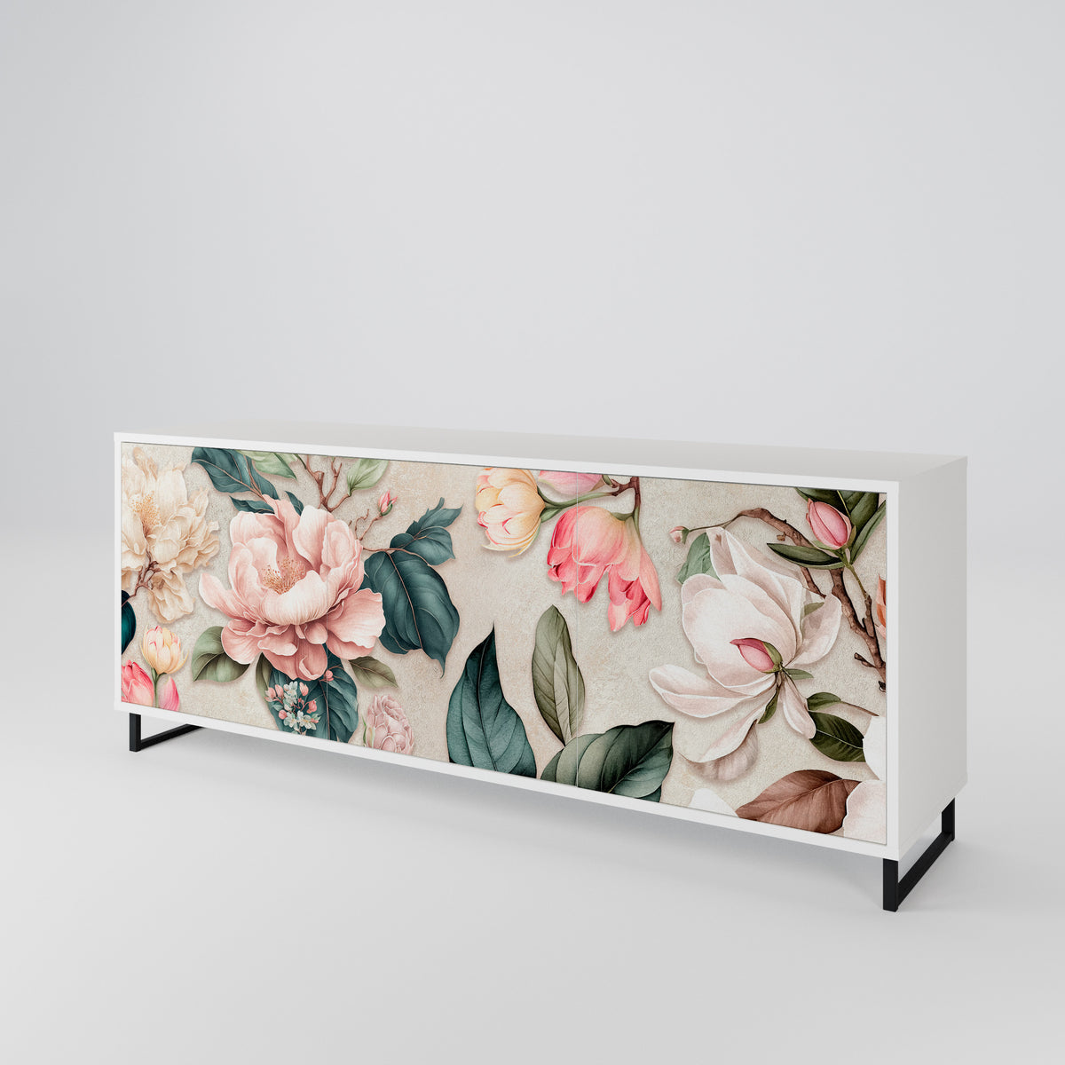 FLORAL GRACE Aparador de 3 Portas