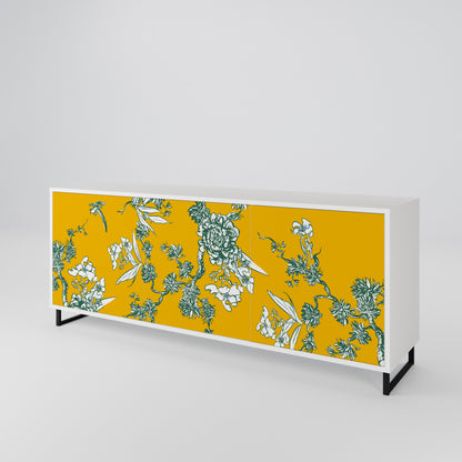 YELLOW CHINOISERIE Aparador de 3 Portas