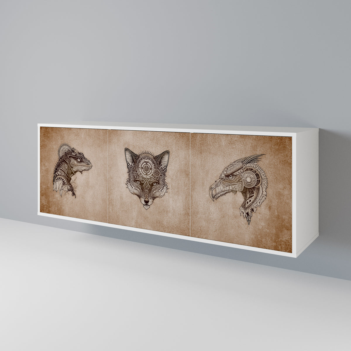 STEAMPUNK CLAN 3-Door Sideboard